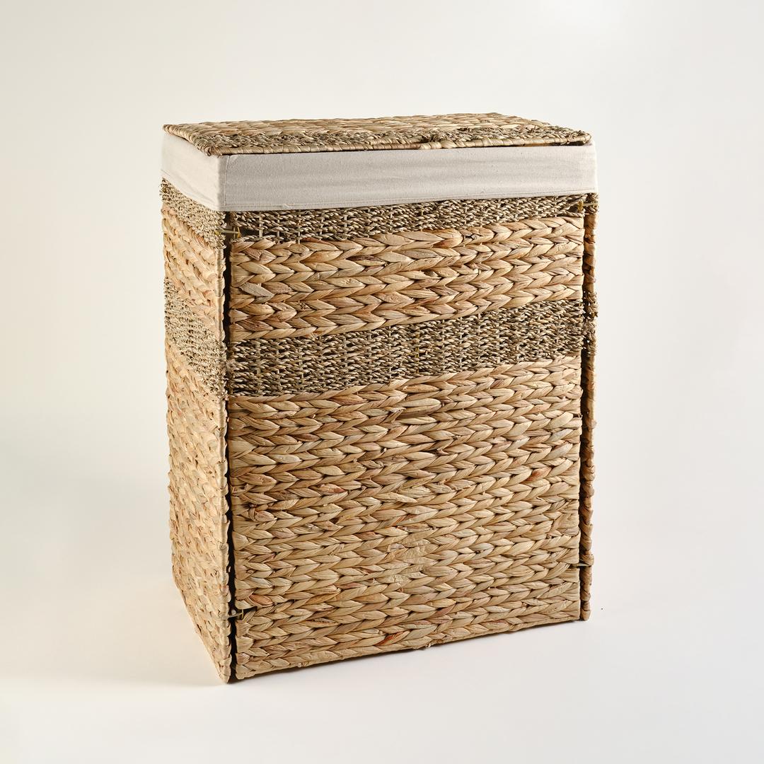 Tam Dao Su Sümbülü/ Deniz Çayırı Çamaşır Sepeti 47x31x61 Cm Natural