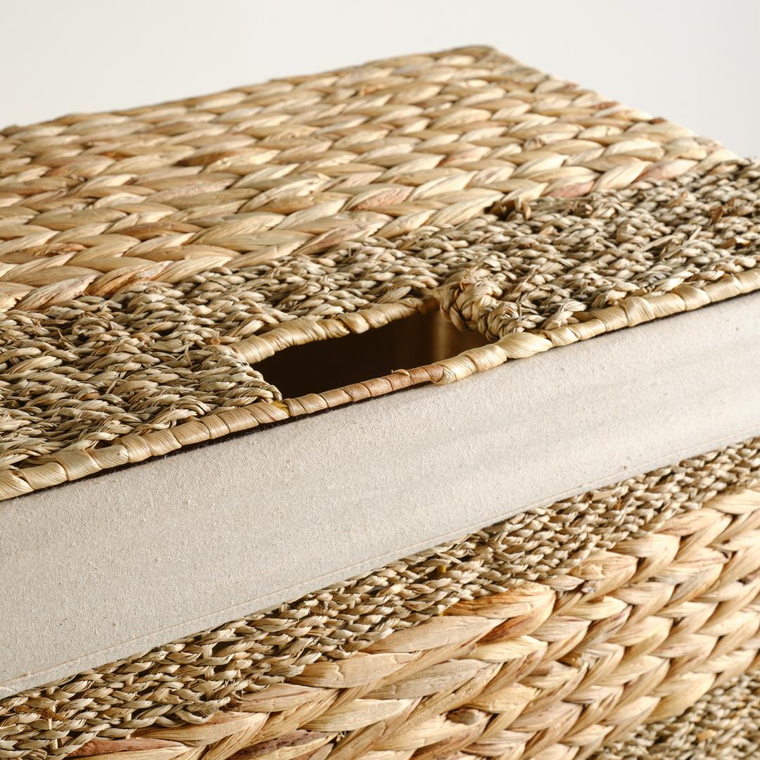 Tam Dao Su Sümbülü/ Deniz Çayırı Çamaşır Sepeti 47x31x61 Cm Natural