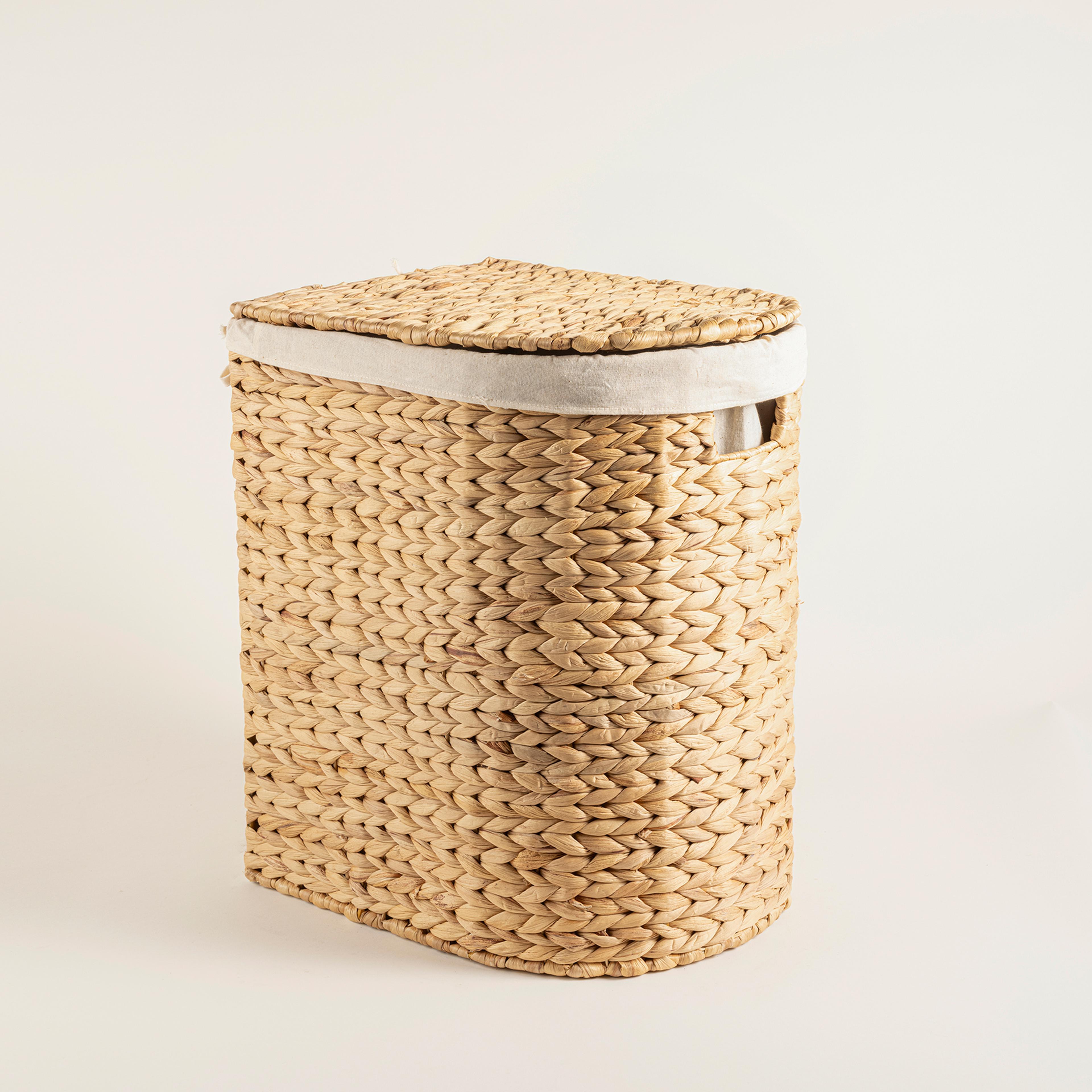 Polı Su Sümbülü Çamaşır Sepeti 43x35x52 Cm Natural