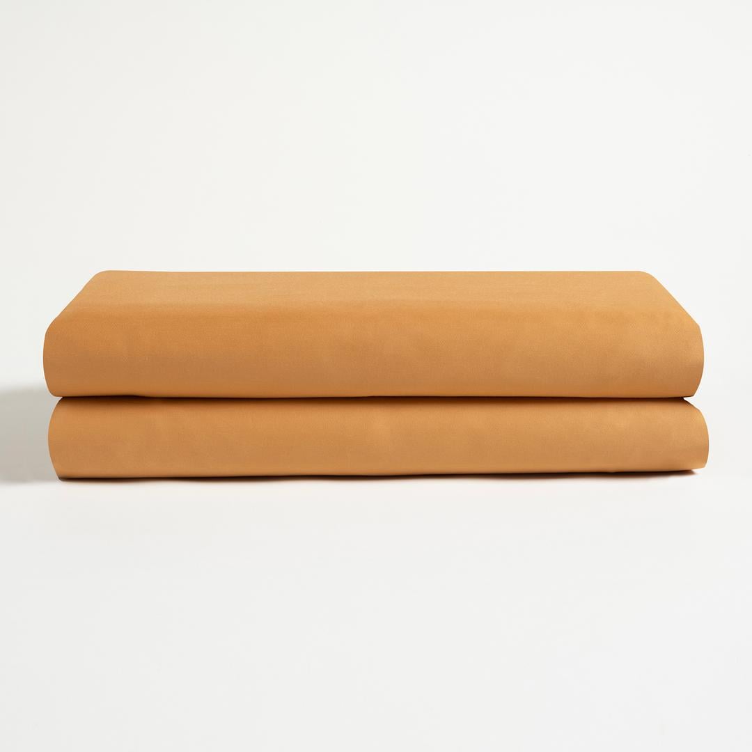 Solıd 300 Tc Kıng Sıze Pamuk Saten %100 Pamuk Saten Düz Çarşaf 260x280 Cm Tarçın
