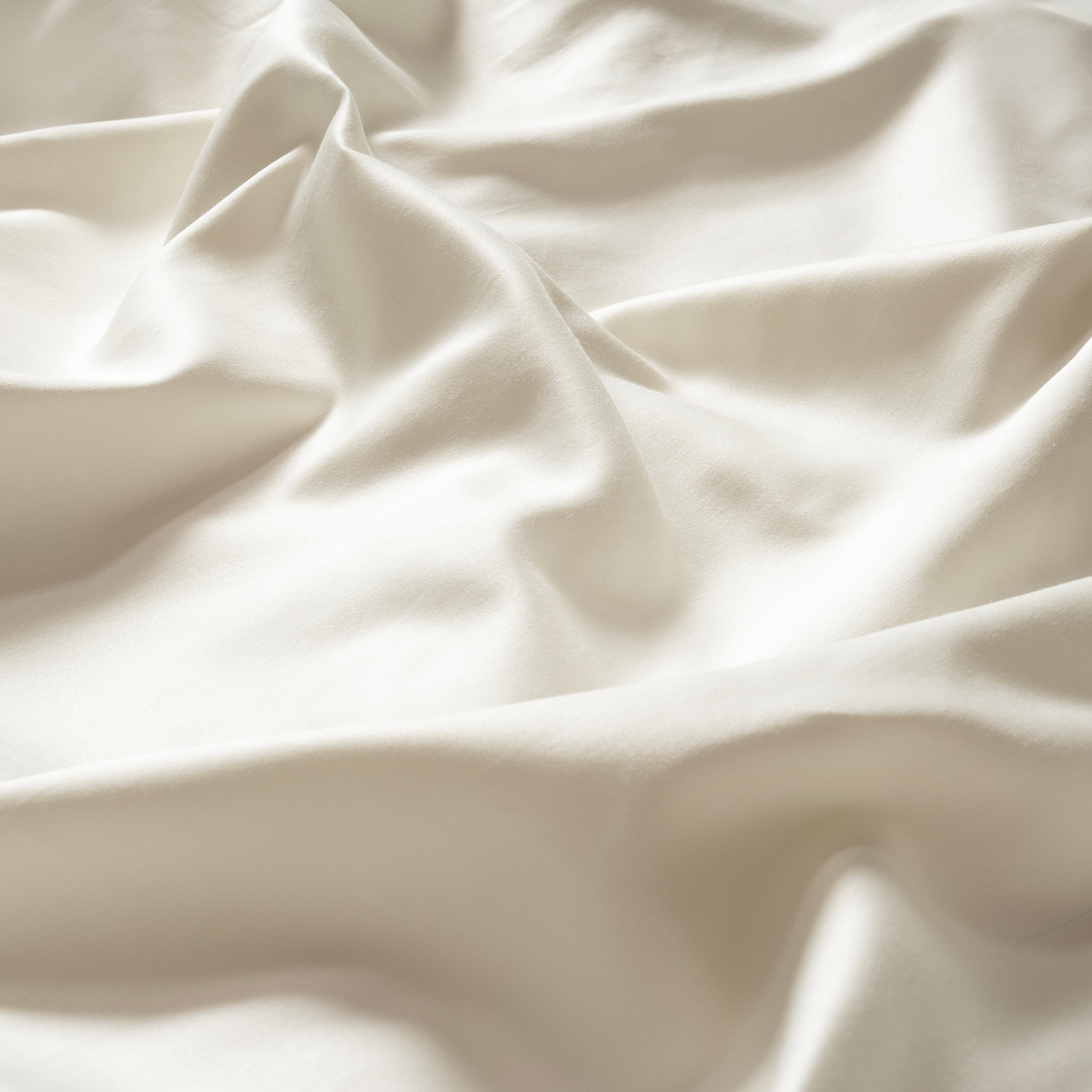 Solıd 300 Tc Tek Kişilik Pamuk Saten %100 Pamuk Saten Lastikli Çarşaf 100x200 Cm Ekru