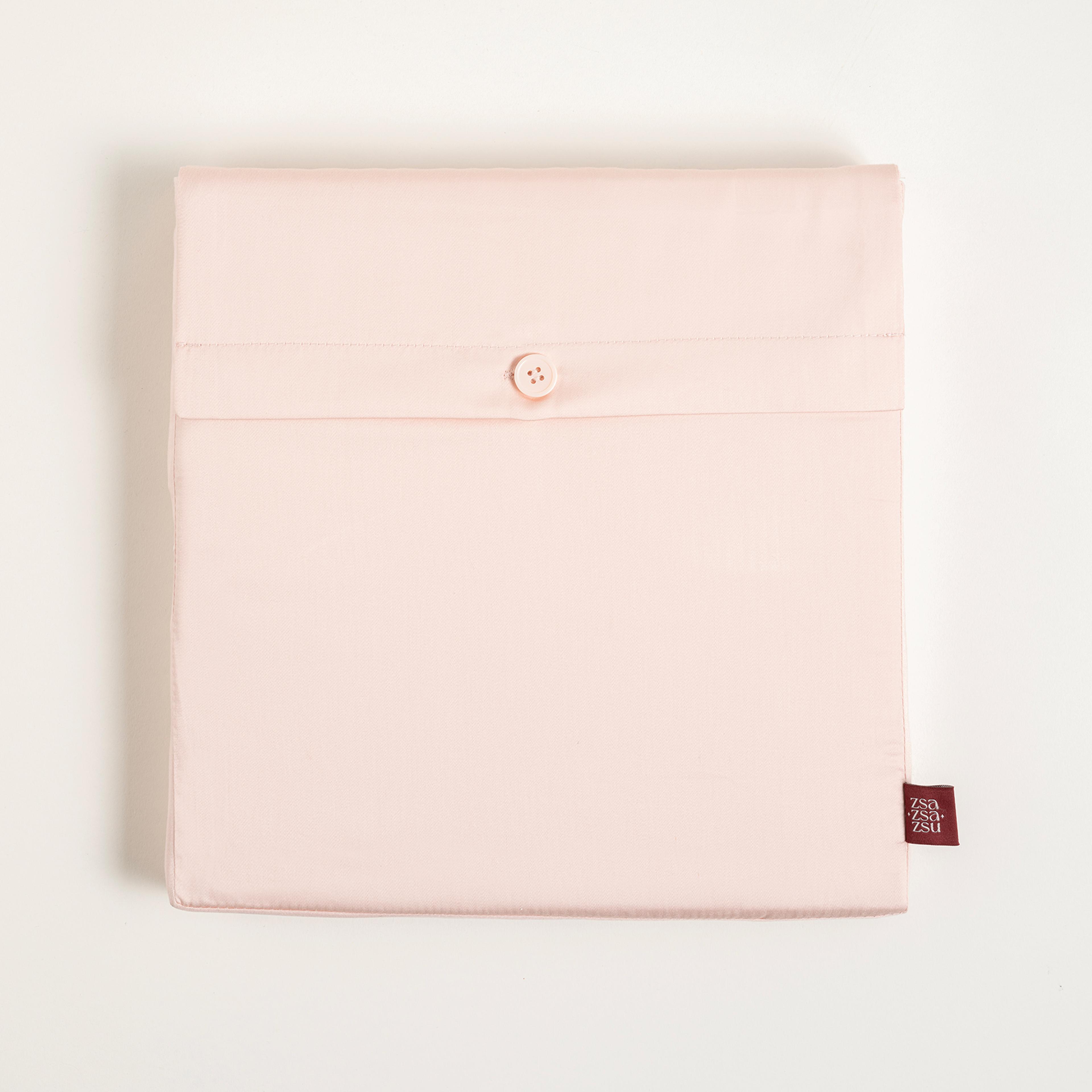 Solıd 300 Tc Çift Kişilik Pamuk Saten %100 Pamuk Saten Lastikli Çarşaf 160x200 Cm Pembe