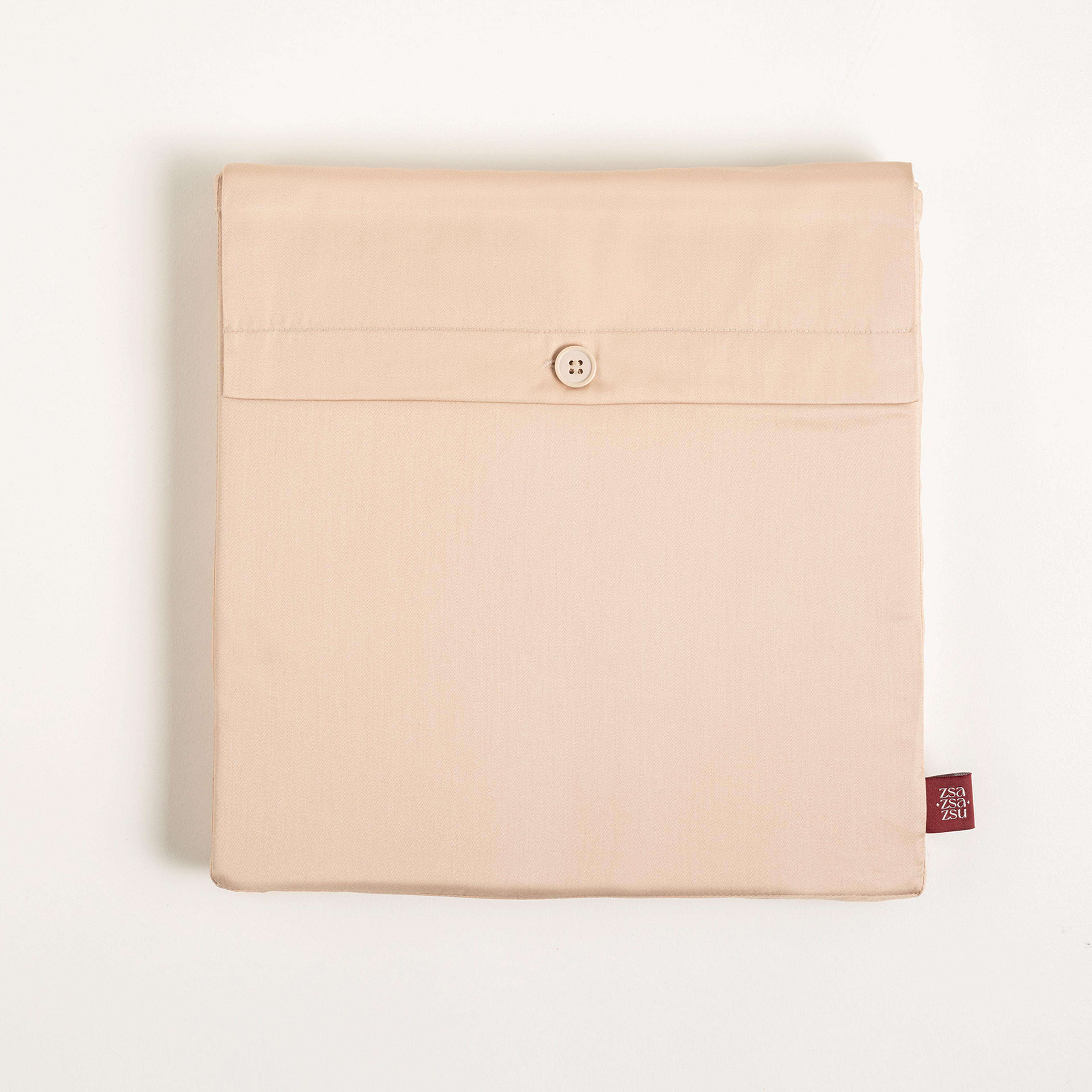 Solıd 300 Tc Çift Kişilik Pamuk Saten %100 Pamuk Saten Lastikli Çarşaf 160x200 Cm Kum Rengı