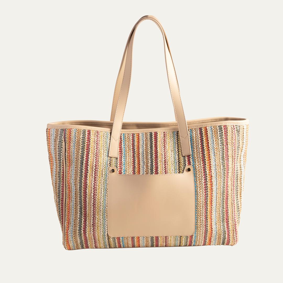 Burgaz Rafya %100 Rafya Çanta 18x50x32 Cm Renkli