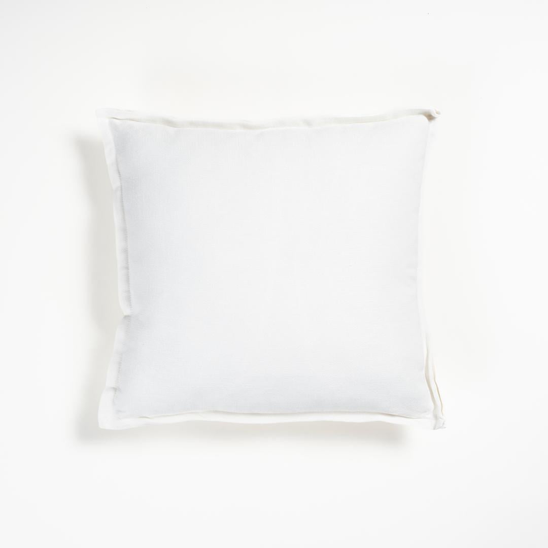 Nilüfer Şantuklu Viskon Pamuk Viskon Pamuk Dolgulu Kırlent 45x45 Cm Ekru