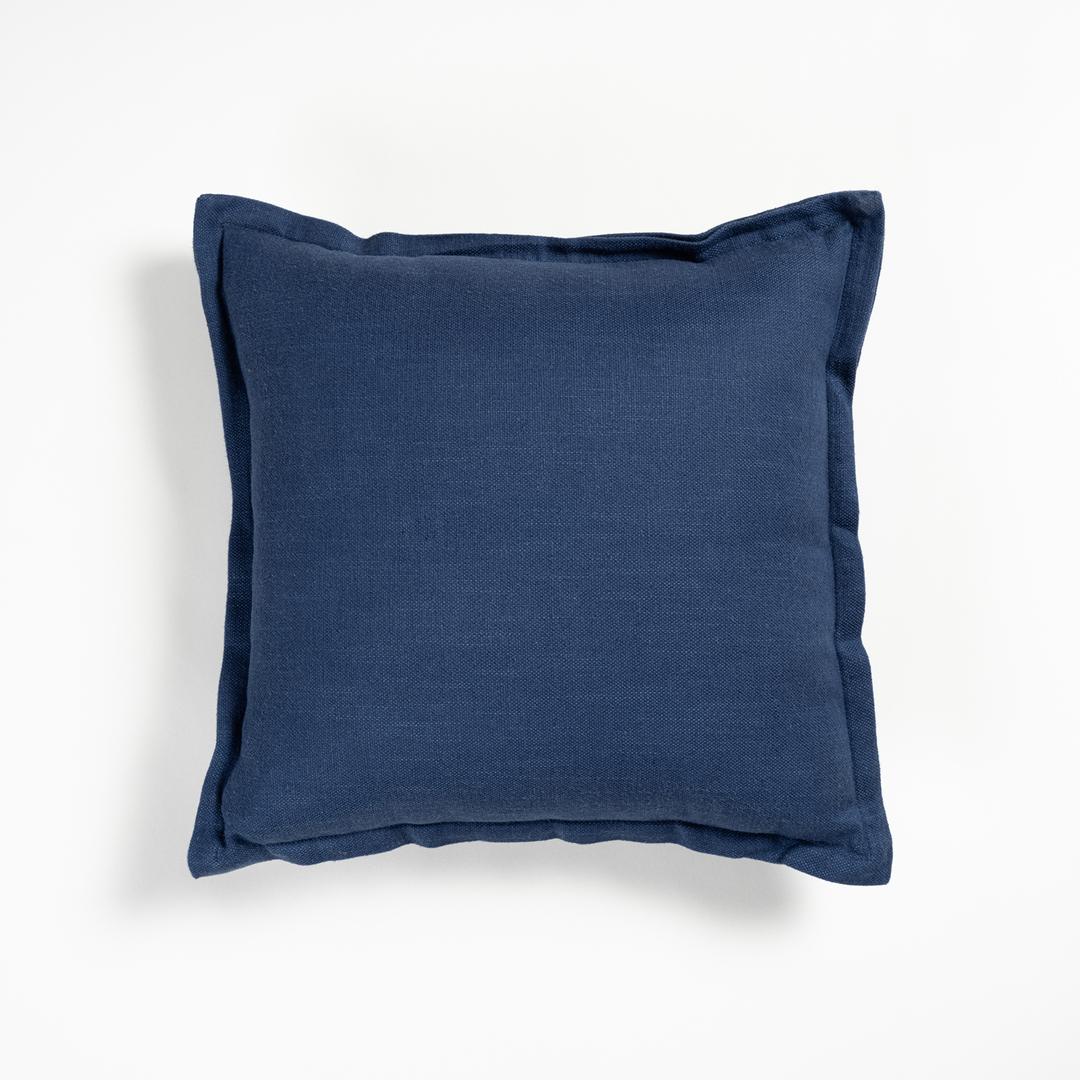 Nilüfer Şantuklu Viskon Pamuk Viskon Pamuk Dolgulu Kırlent 45x45 Cm Lacivert