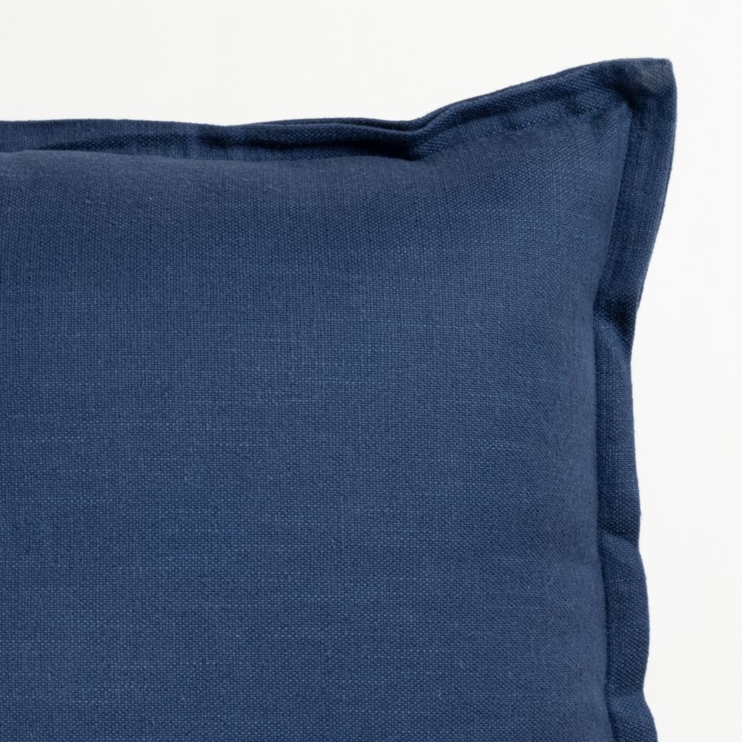 Nilüfer Şantuklu Viskon Pamuk Viskon Pamuk Dolgulu Kırlent 45x45 Cm Lacivert