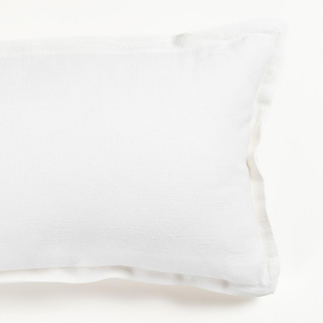 Nilüfer Şantuklu Viskon Pamuk Viskon Pamuk Dolgulu Kırlent 30x50 Cm Ekru