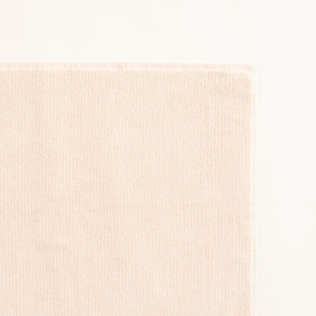 Solıd İplik Boyalı Çizgili Pamuk %100 Pamuk Ayak Havlusu 50x80 Cm Natürel - Pembe