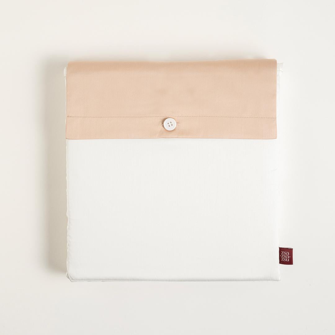 Solıd 300 Tc Çift Taraflı E.kıng Sıze Pamuk Saten %100 Pamuk Saten Nevresim Seti 260x220 Cm Ekru - Kum Rengi