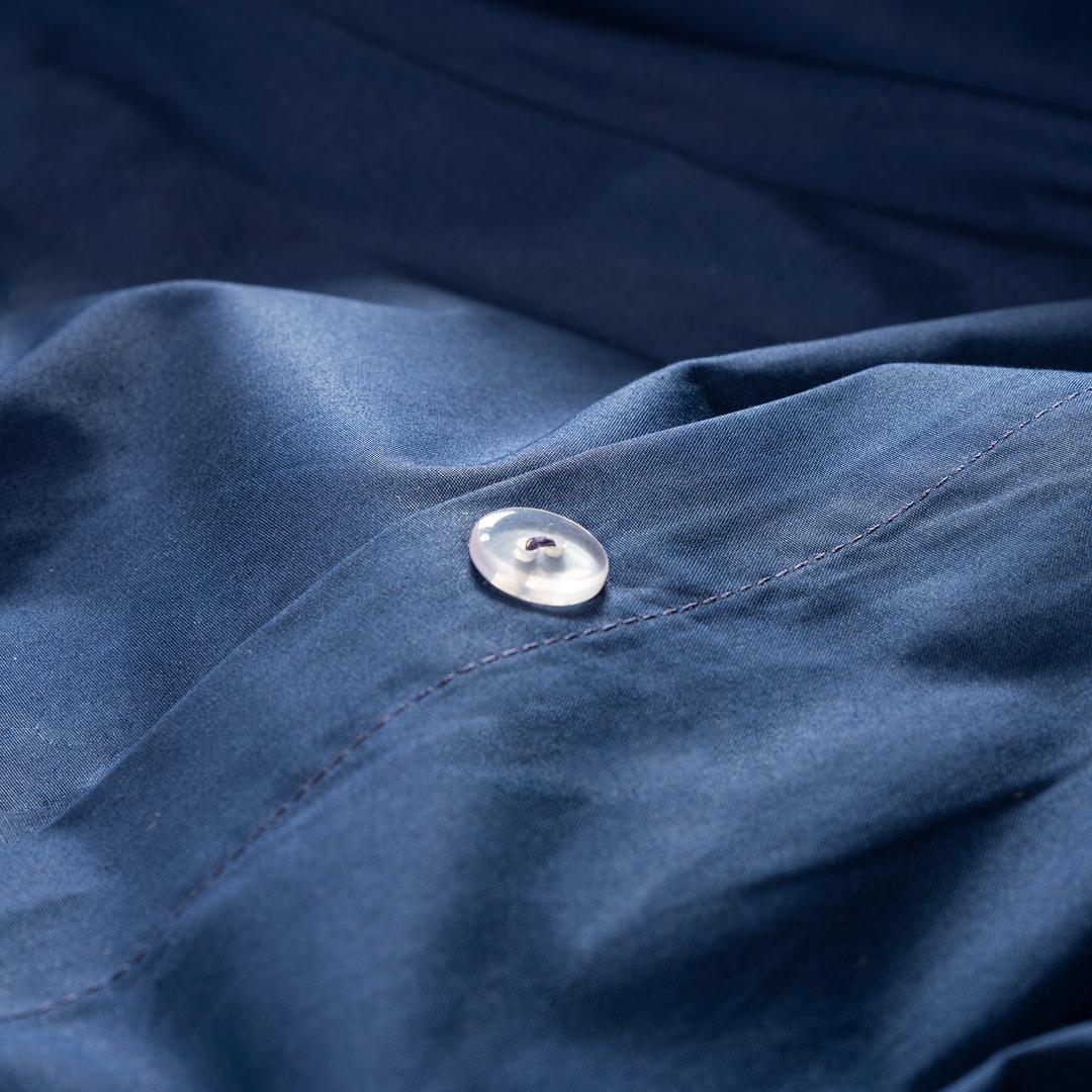 Brıto Biyeli 200 Tc Percale Pamuk %100 Pamuk Nevresim Seti 240x220 Cm Lacivert