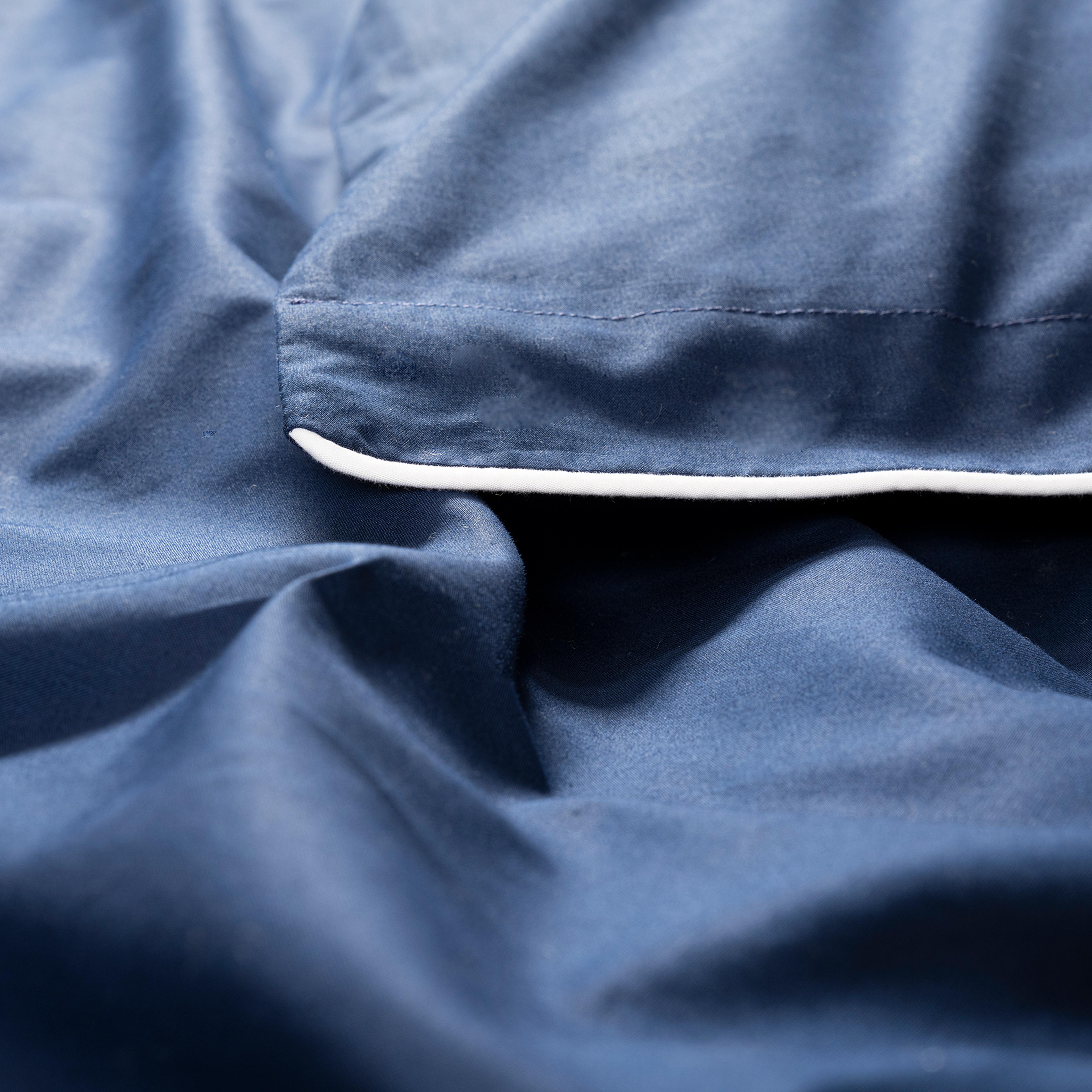 Brıto Biyeli 200 Tc Percale Pamuk %100 Pamuk Nevresim Seti 240x220 Cm Lacivert