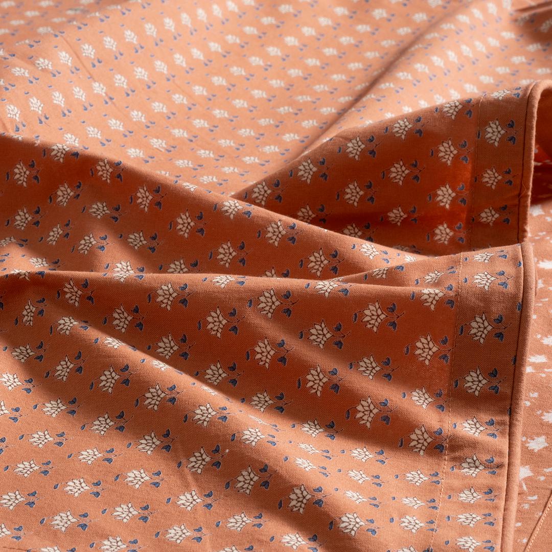 Gaya Baskılı 4'lü Pamuk %100 Pamuk Peçete 43x43 Cm Turuncu