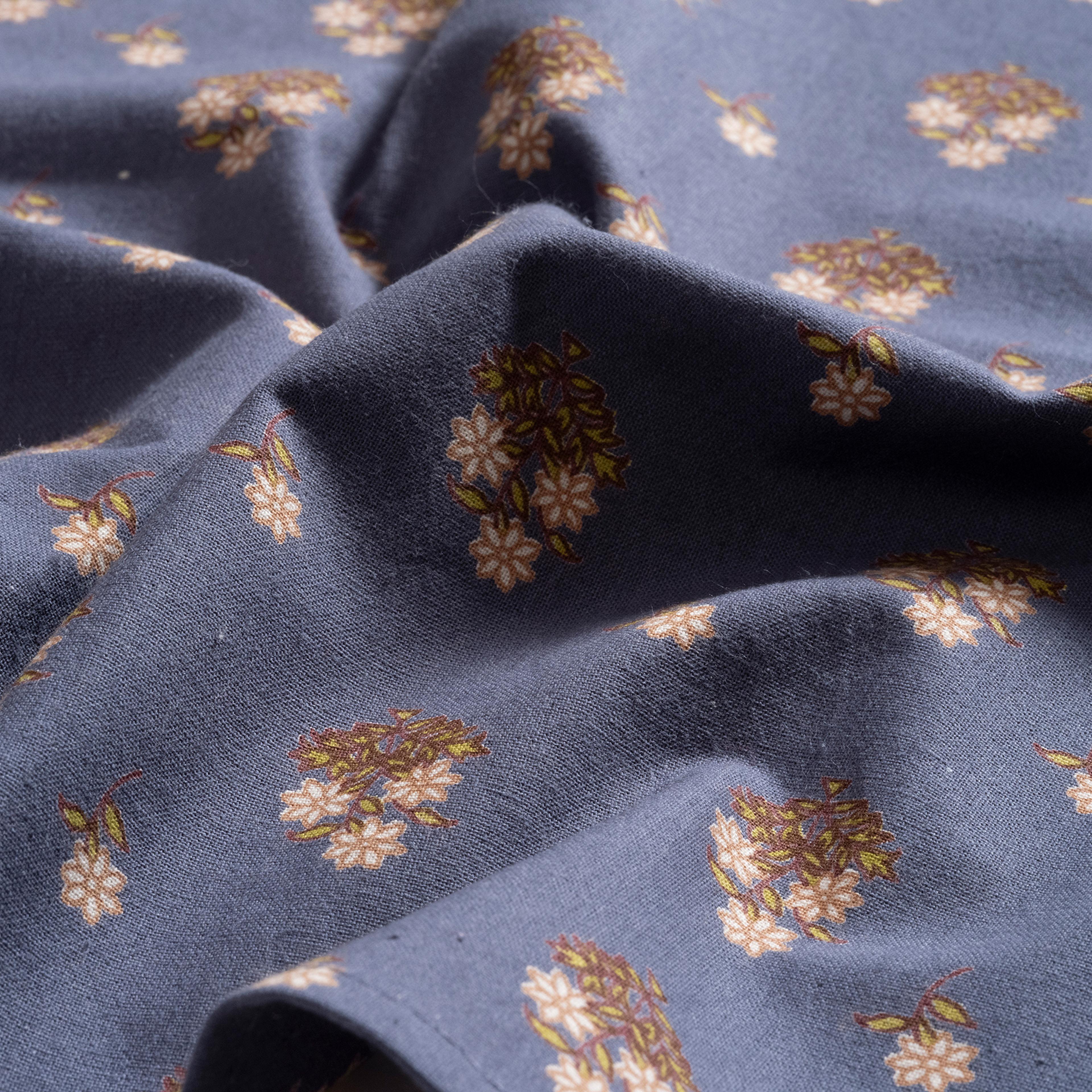 Gaya Baskılı 4'lü Pamuk %100 Pamuk Peçete 43x43 Cm Lacivert