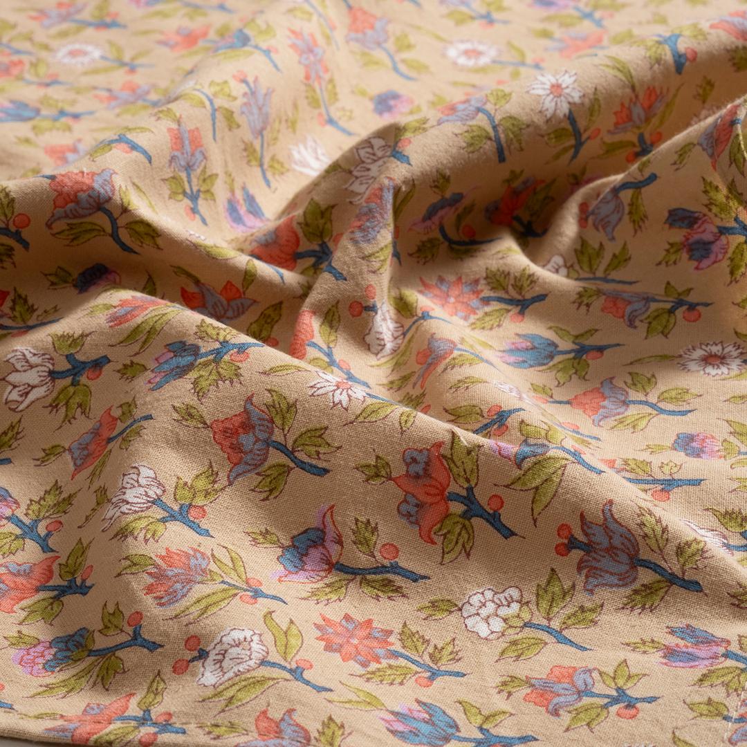 Gaya Baskılı 4'lü Pamuk %100 Pamuk Peçete 43x43 Cm Sarı