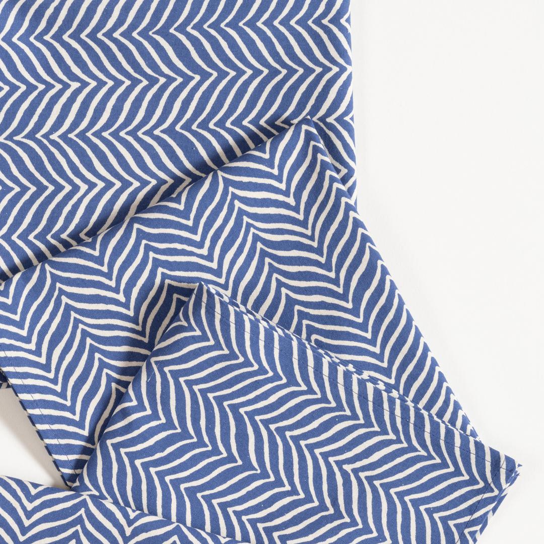 Gaya Baskılı 4'lü Pamuk %100 Pamuk Peçete 43x43 Cm Mavi