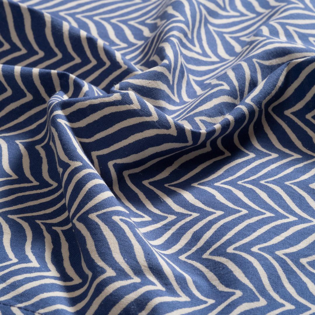 Gaya Baskılı 4'lü Pamuk %100 Pamuk Peçete 43x43 Cm Mavi