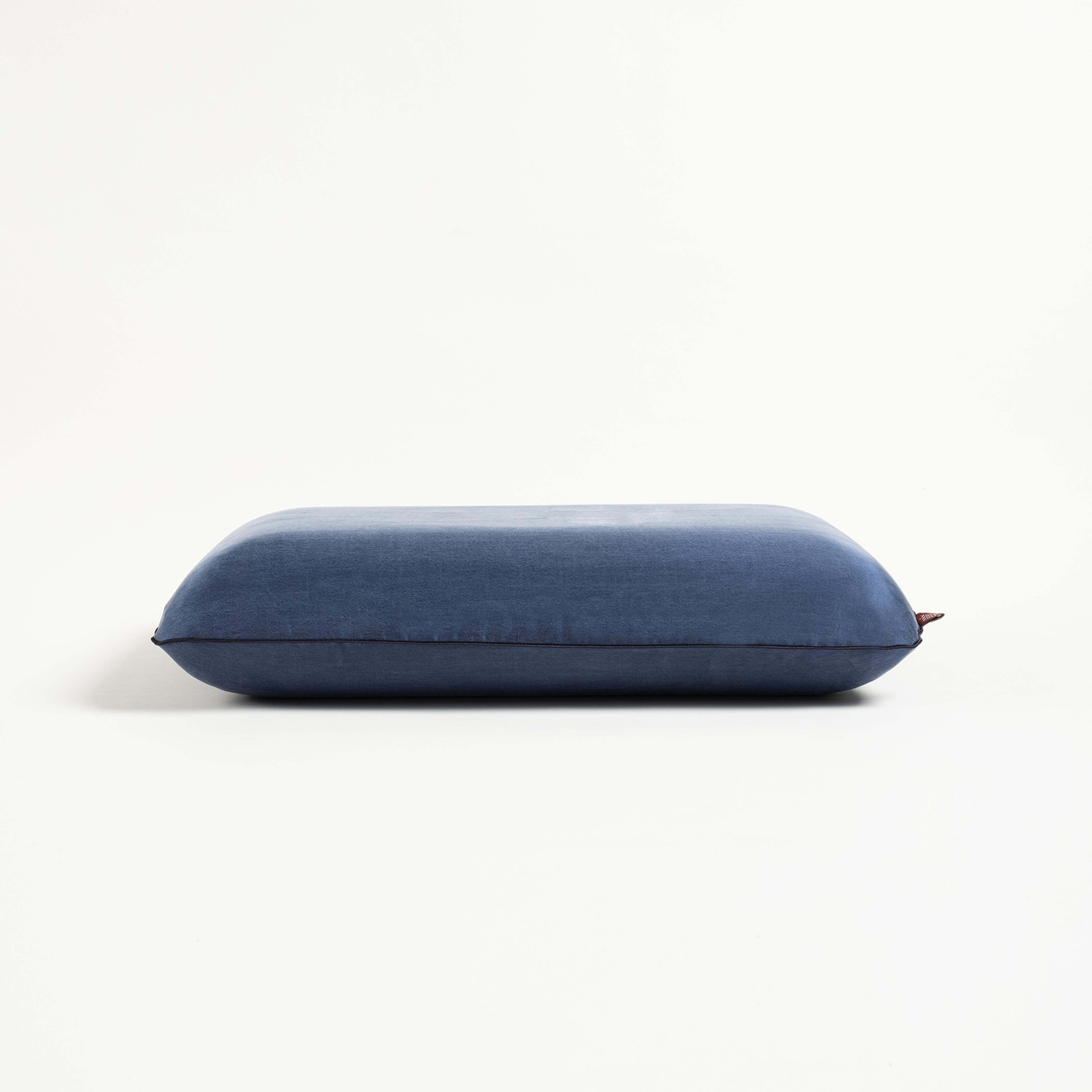 Lefke Klasik Model Viskon Visko Yastık 60x40x13 Cm Lacivert