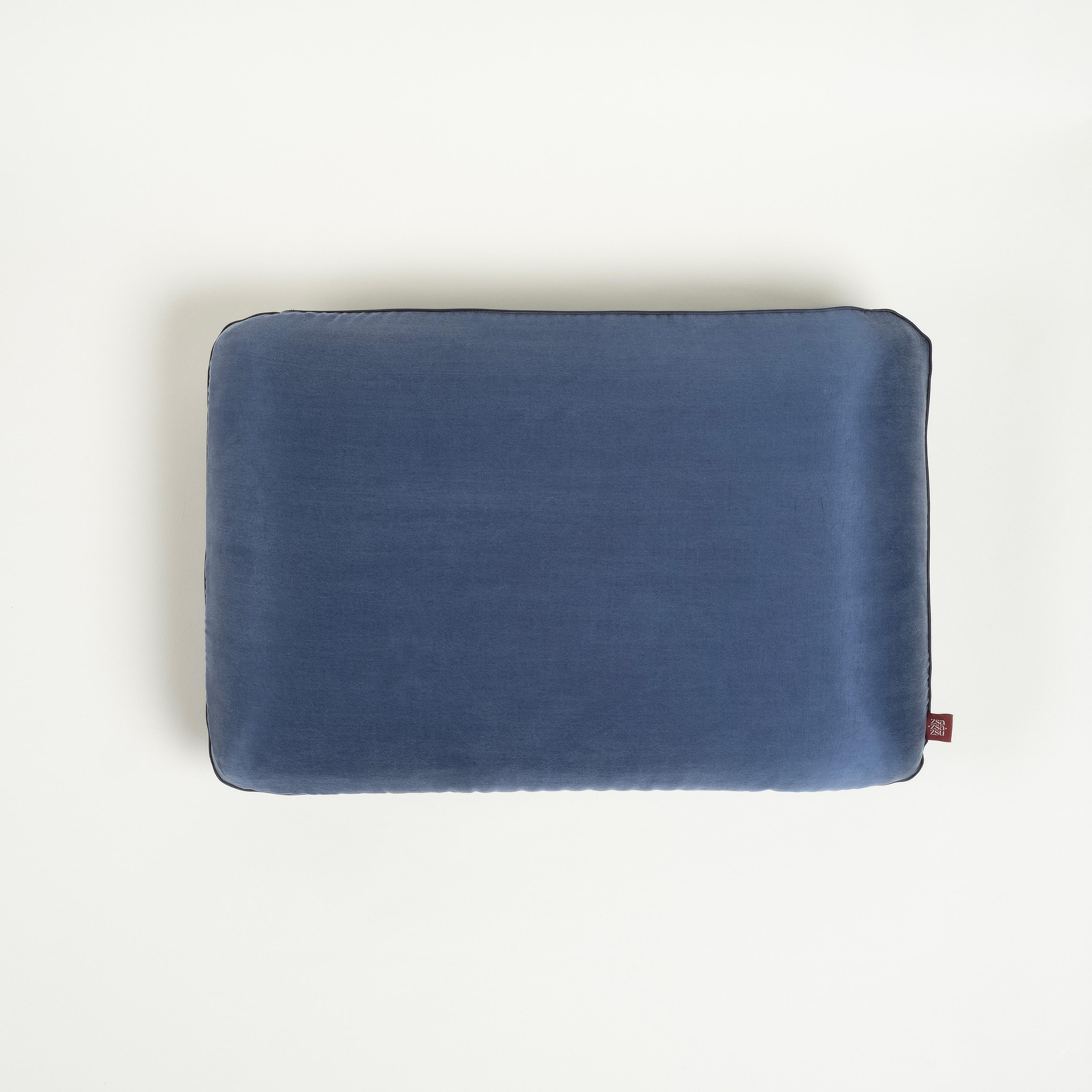 Lefke Klasik Model Viskon Visko Yastık 60x40x13 Cm Lacivert