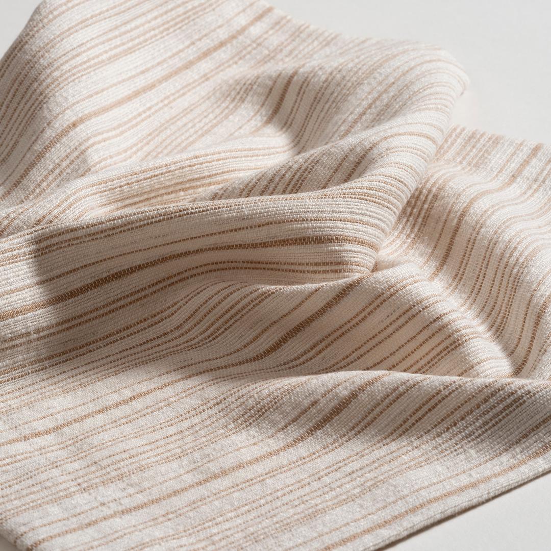 Nilüfer İplik Boyalı Polyester Keten Polyester Amerikan Servis 35x50 Cm Ekru - Bej