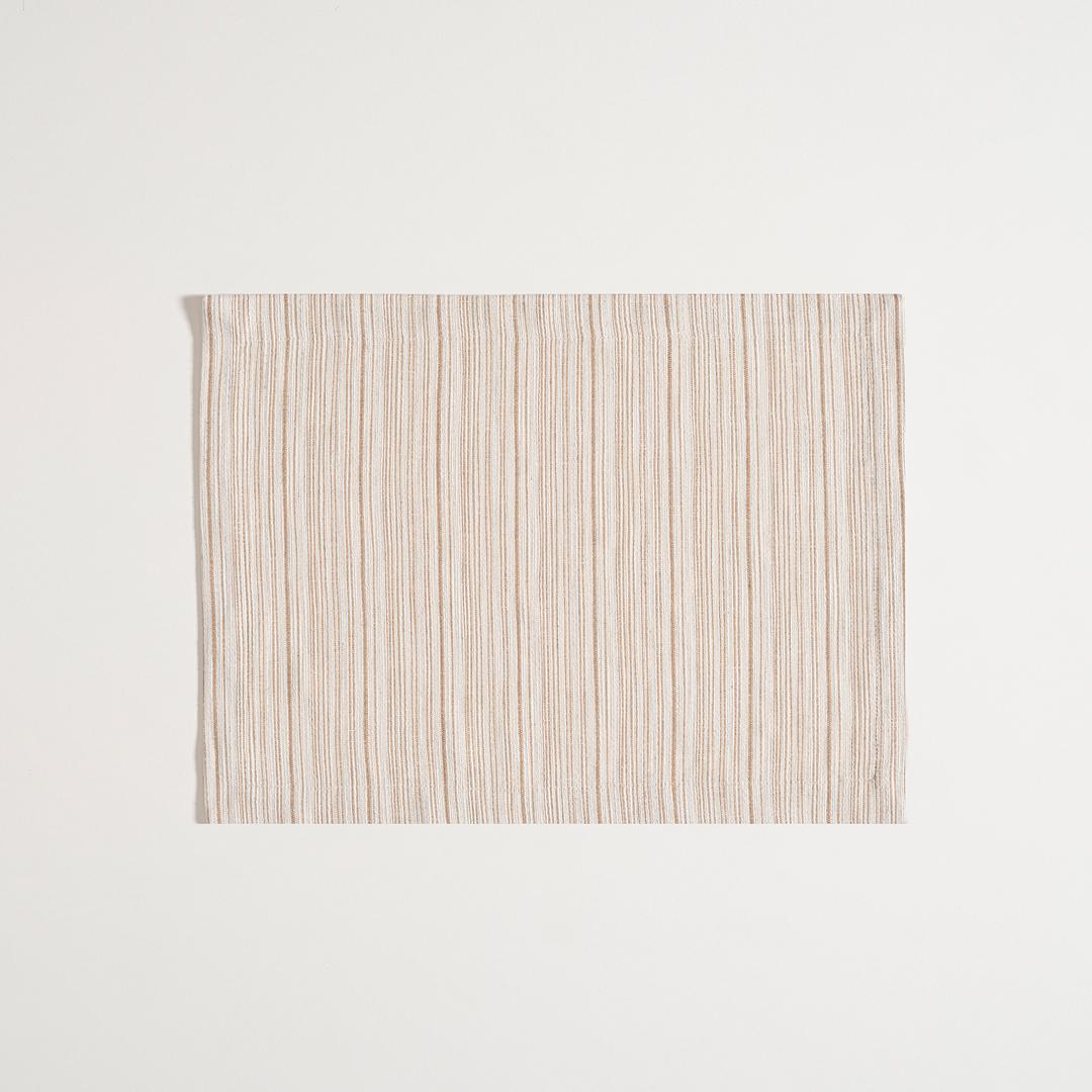 Nilüfer İplik Boyalı Polyester Keten Polyester Amerikan Servis 35x50 Cm Ekru - Bej