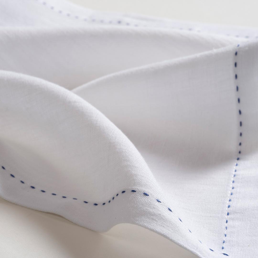 Nilüfer Ajurlu Keten %100 Keten Peçete 40x40 Cm Beyaz