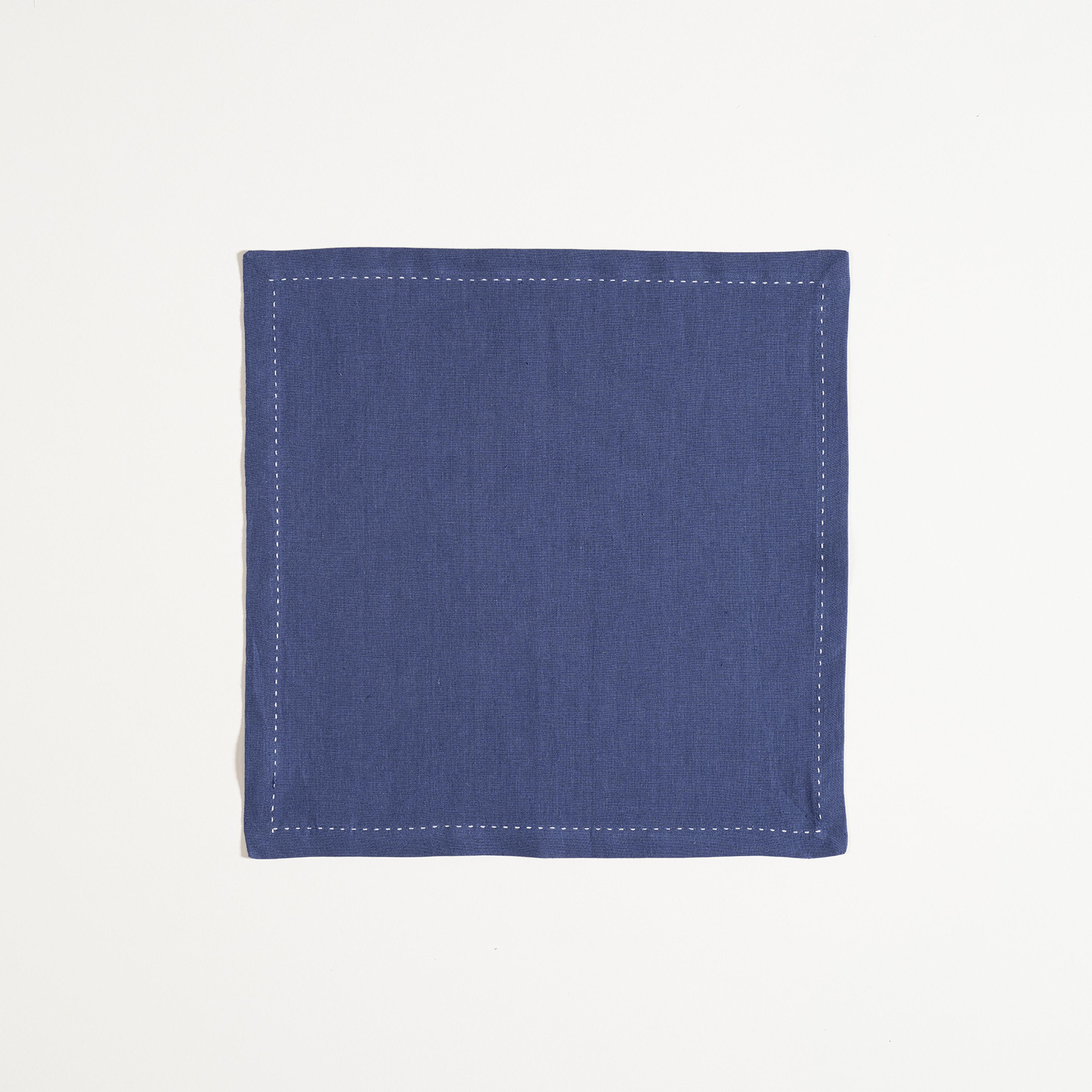 Nilüfer Ajurlu Keten %100 Keten Peçete 40x40 Cm Lacivert