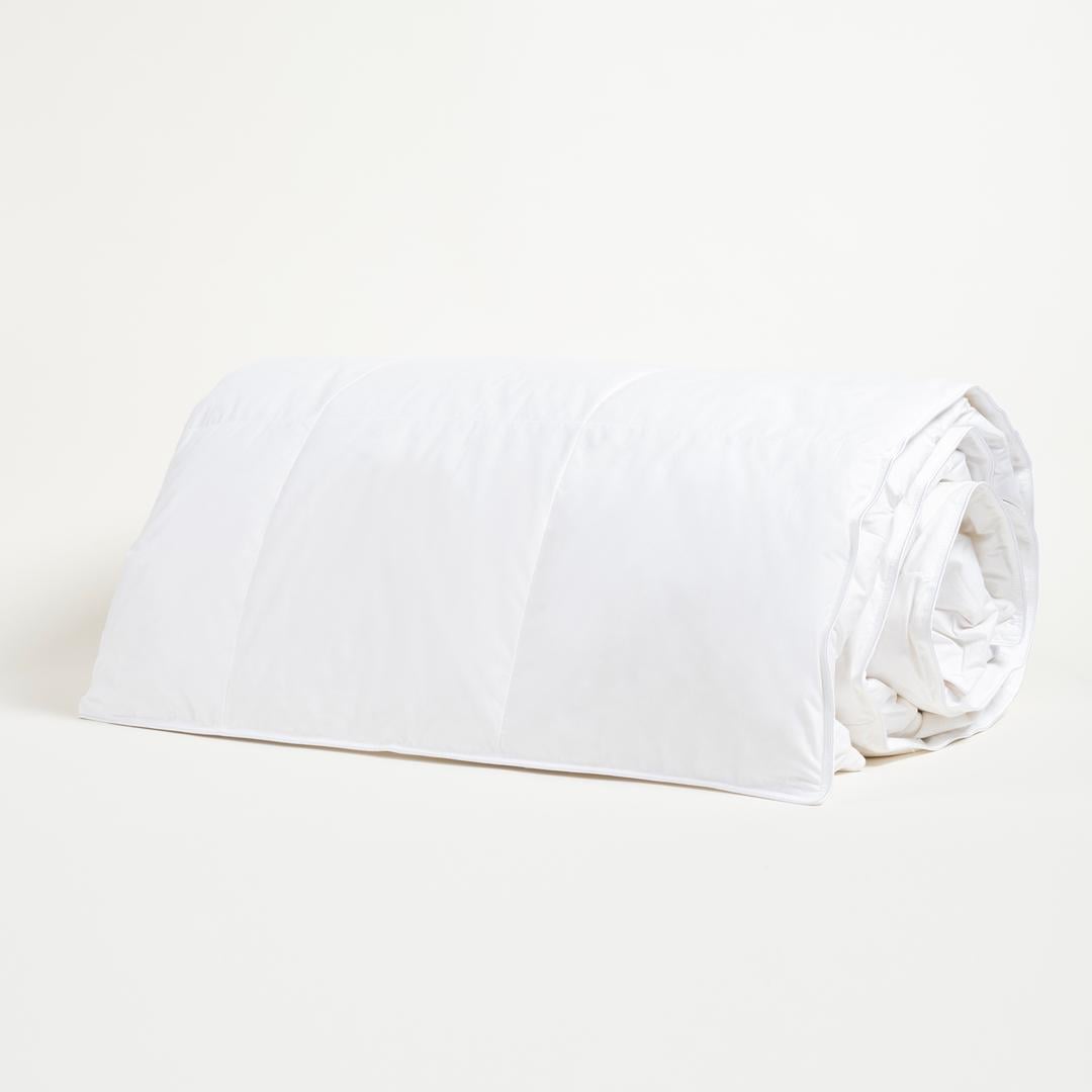 Jutland Kaz Tüyü Tek Kişilik Pamuk 280 Tc %100 Pamuk Yorgan 160x220 Cm Beyaz