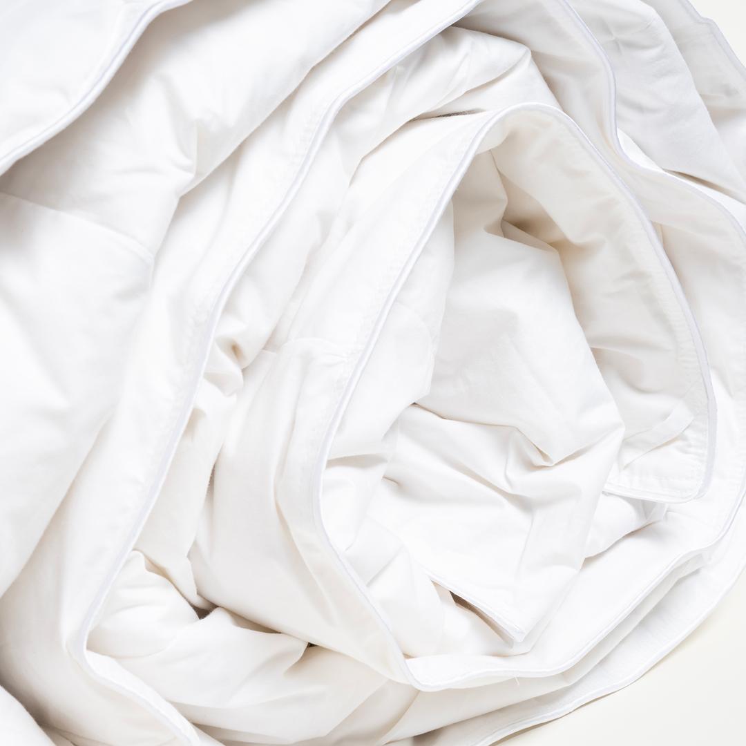 Jutland Kaz Tüyü Tek Kişilik Pamuk 280 Tc %100 Pamuk Yorgan 160x220 Cm Beyaz