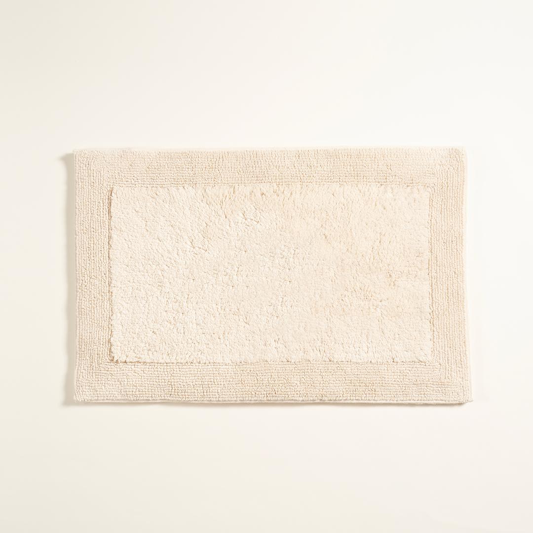 Punjab Çift Taraflı Pamuk %100 Pamuk Banyo Paspası 60x90 Cm Natural