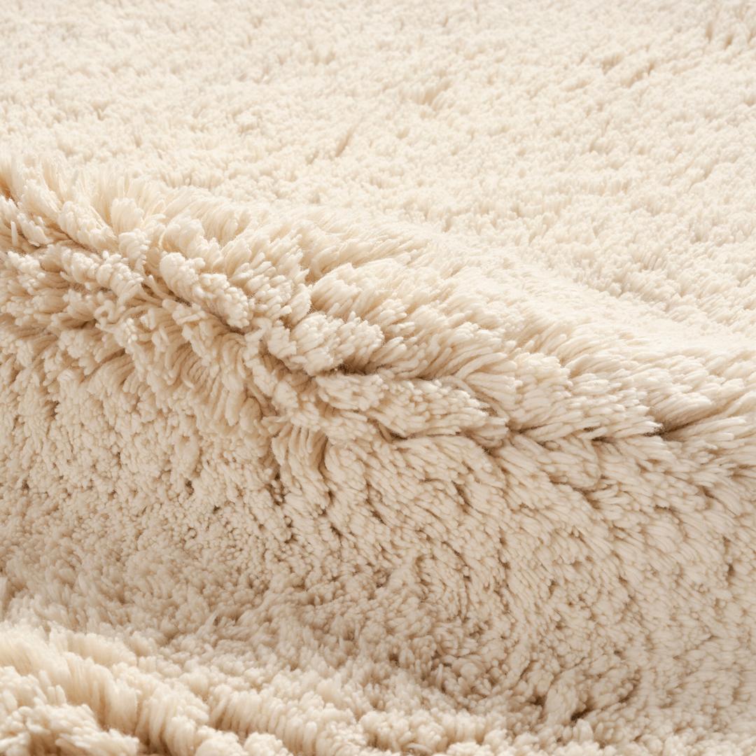 Punjab Çift Taraflı Pamuk %100 Pamuk Banyo Paspası 90 Cm Natural