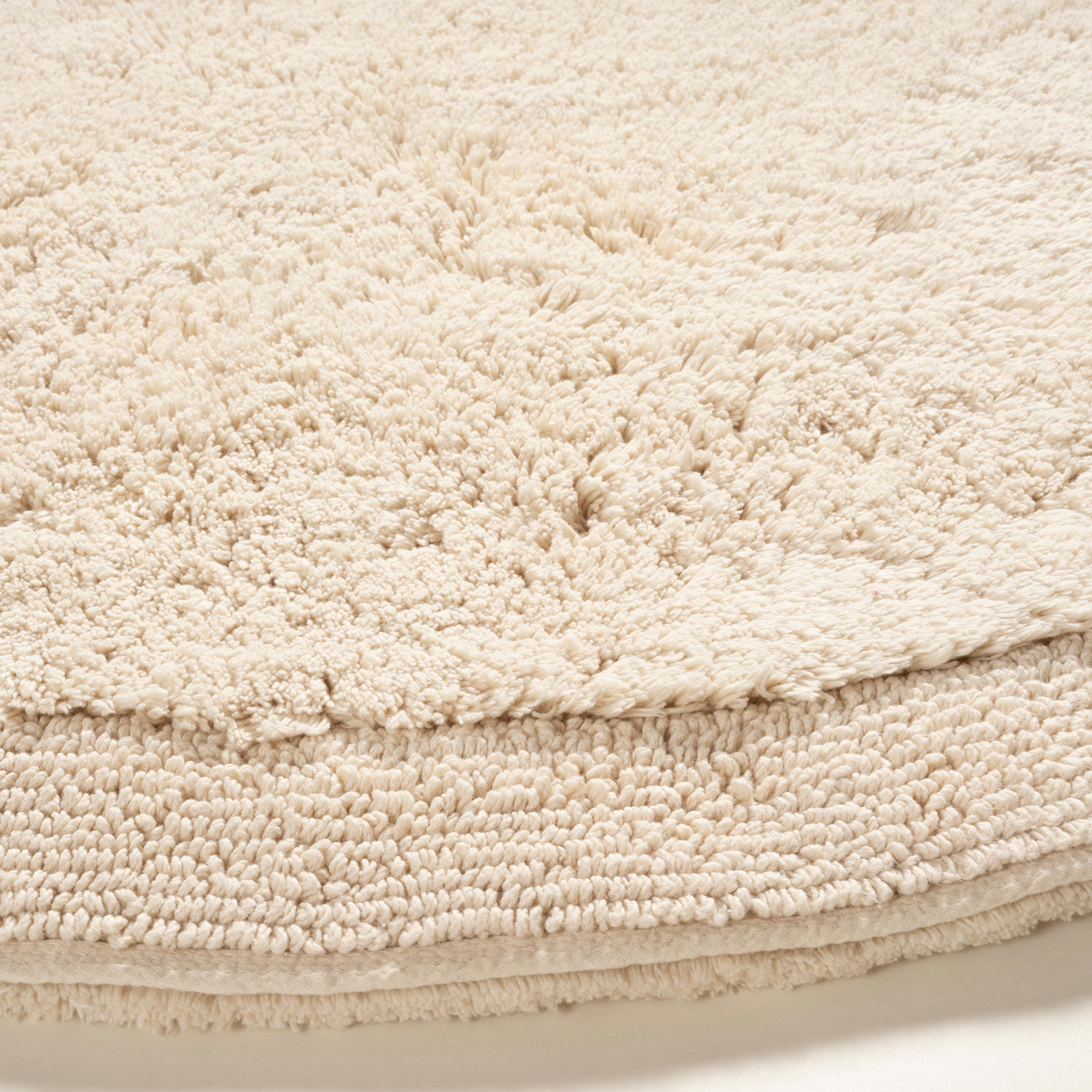 Punjab Çift Taraflı Pamuk %100 Pamuk Banyo Paspası 90 Cm Natural