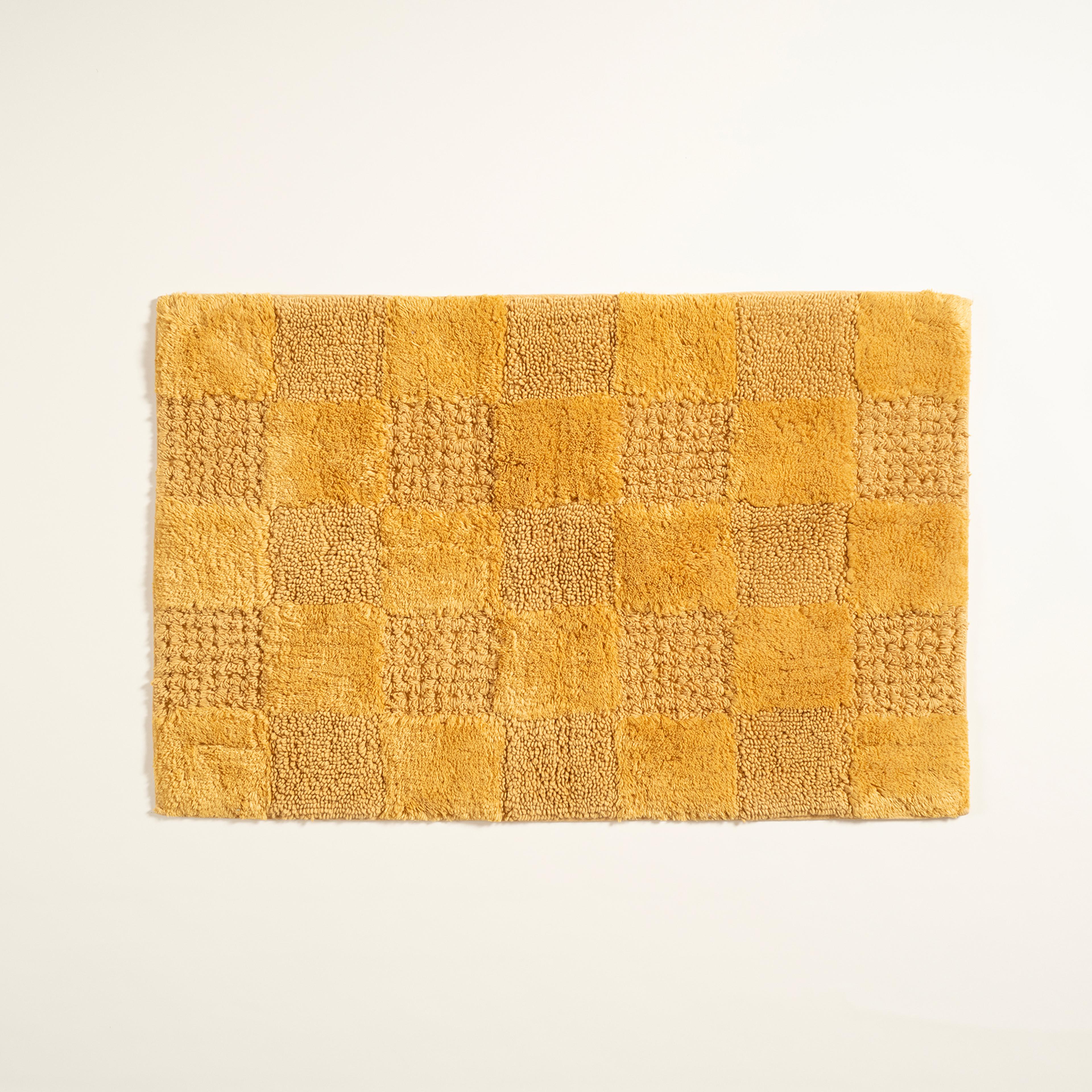 Punjab Pamuk Pamuklu Banyo Paspası 60x90 Cm Sarı