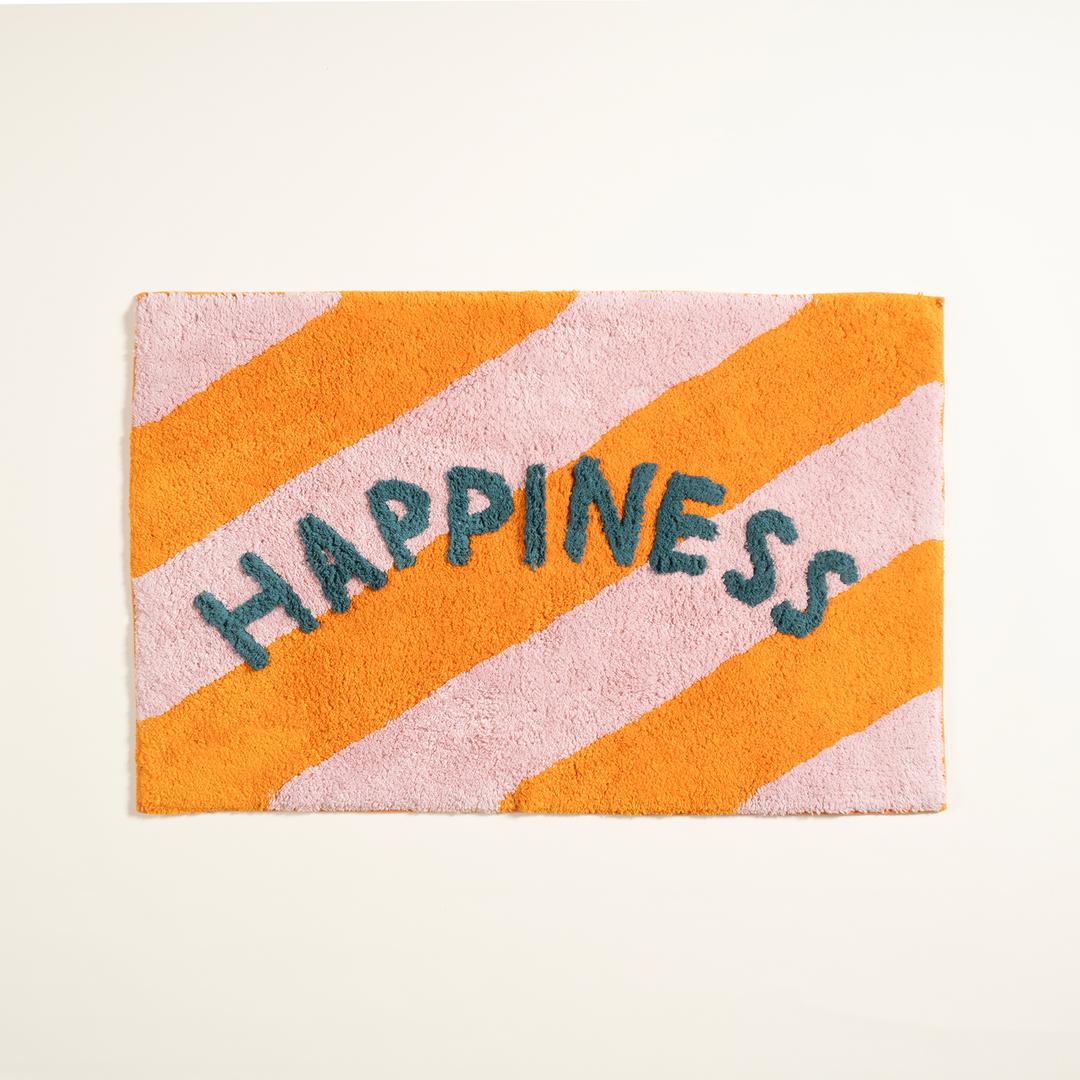 Punjab Pamuk %100 Pamuk Banyo Paspası 60x90 Cm Turuncu - Pembe