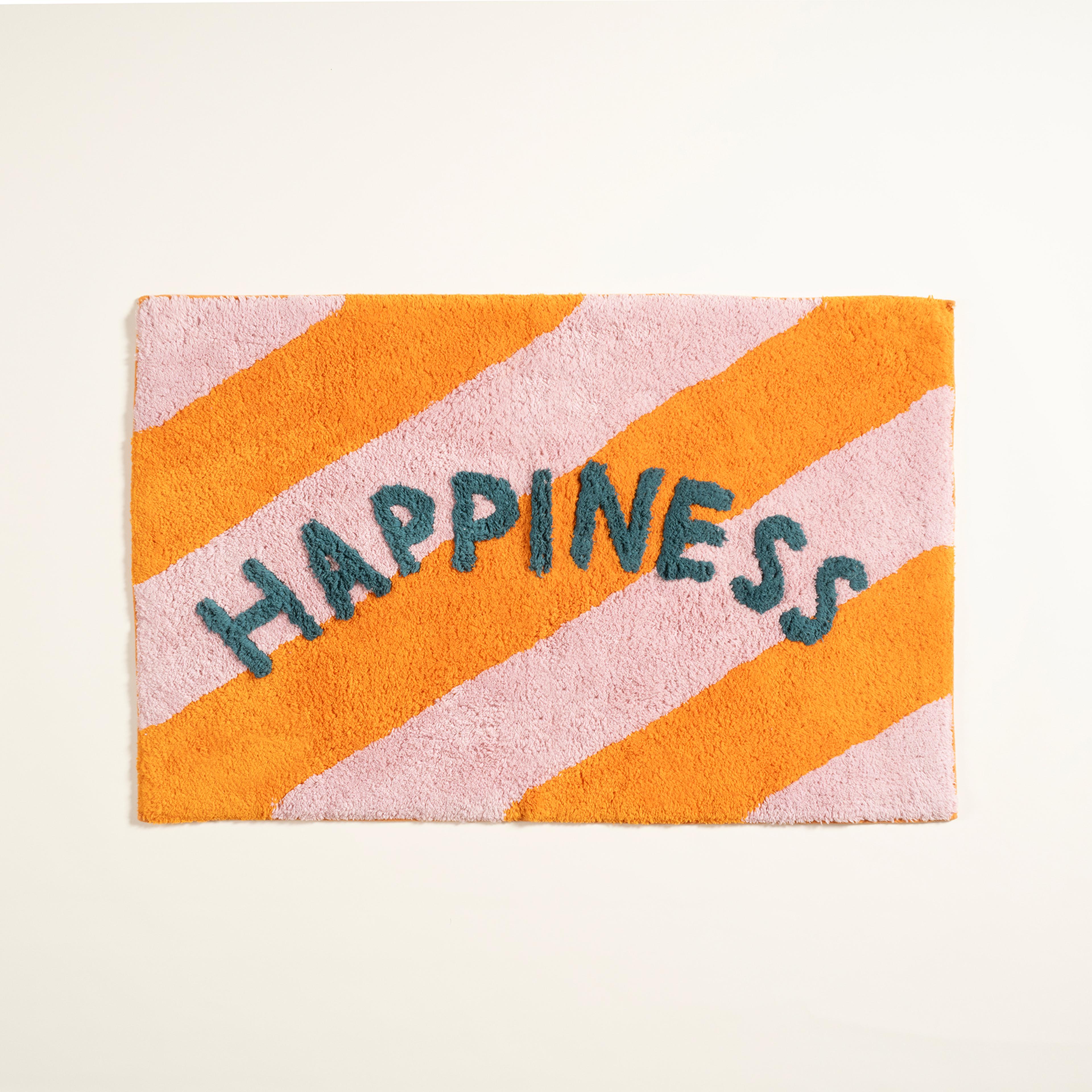 Punjab Pamuk %100 Pamuk Banyo Paspası 60x90 Cm Turuncu - Pembe