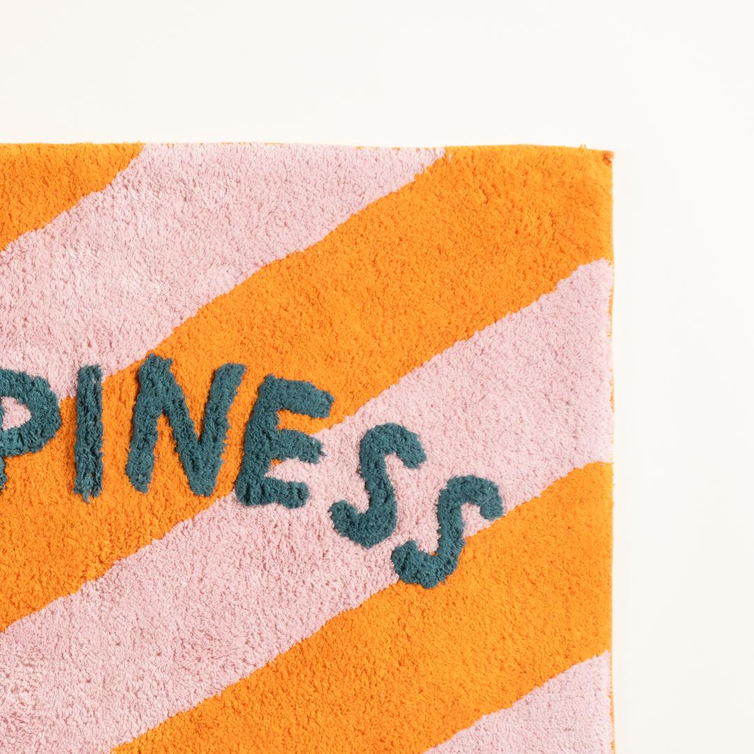 Punjab Pamuk %100 Pamuk Banyo Paspası 60x90 Cm Turuncu - Pembe