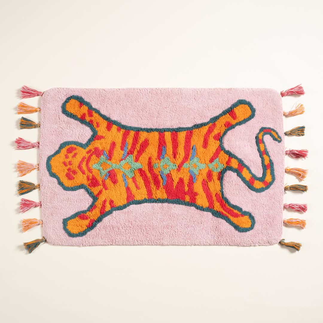 Punjab Pamuk %100 Pamuk Banyo Paspası 60x90 Cm Pembe