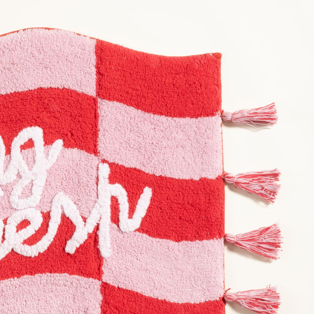 Punjab Pamuk %100 Pamuk Banyo Paspası 60x90 Cm Pembe - Fuşya