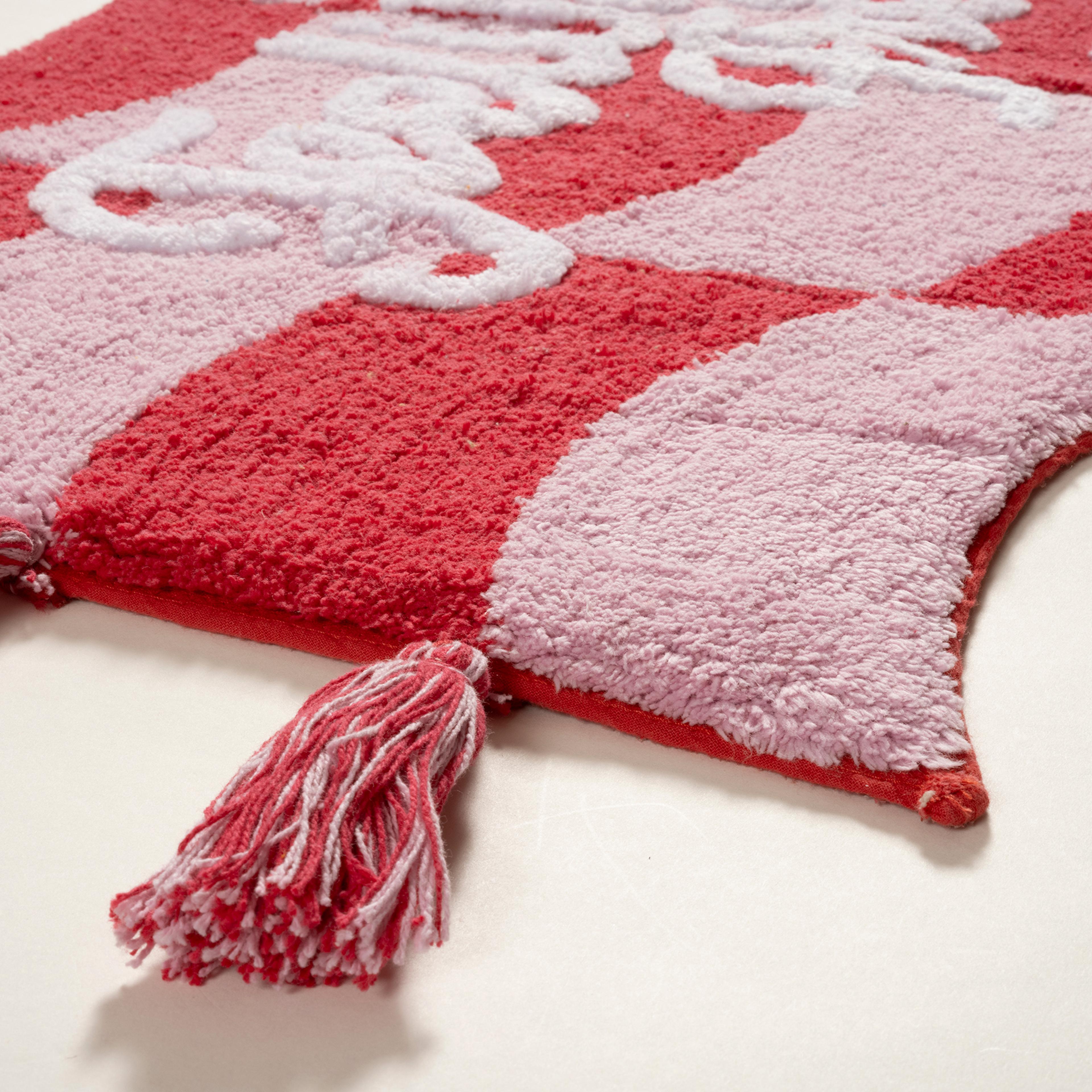 Punjab Pamuk %100 Pamuk Banyo Paspası 60x90 Cm Pembe - Fuşya