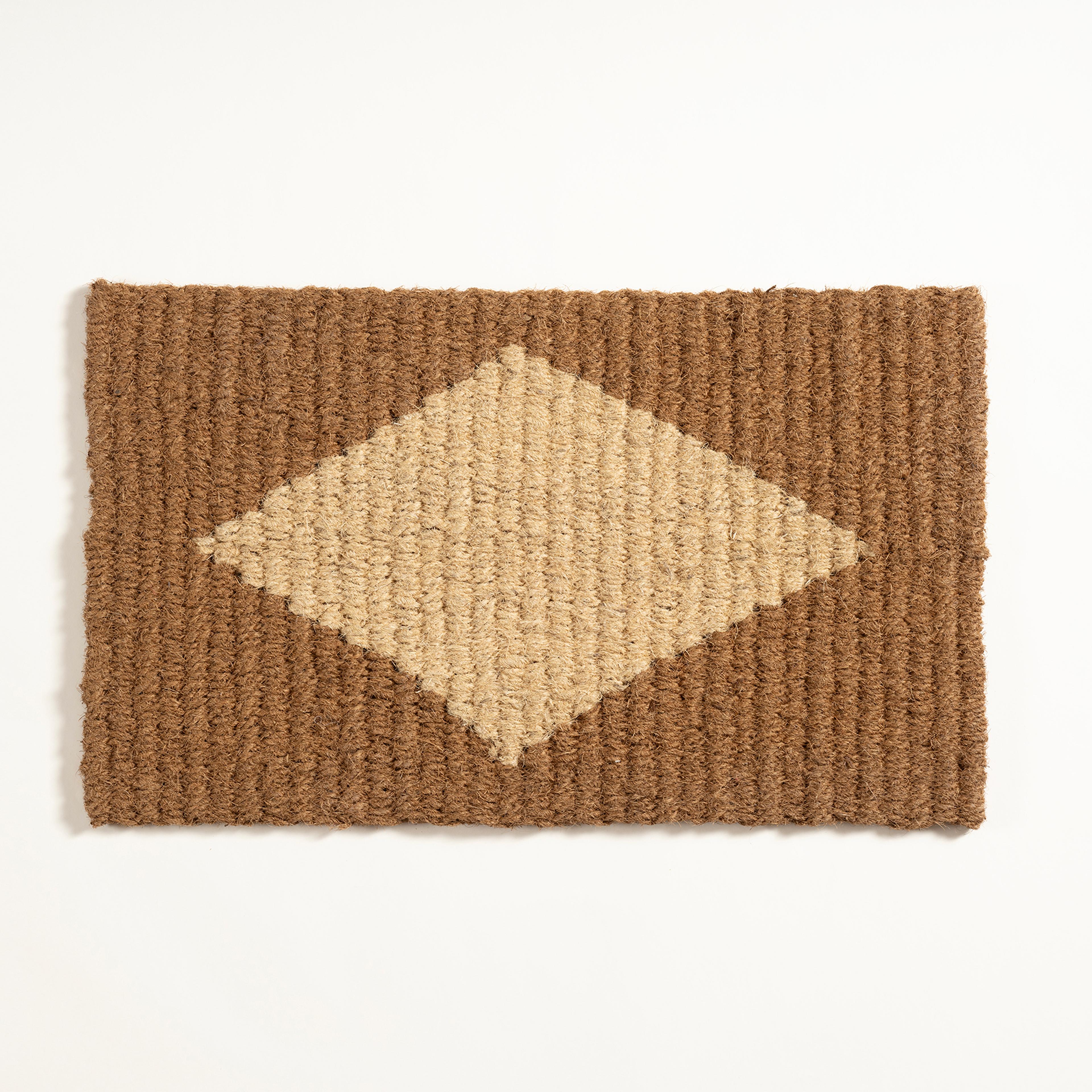 Kerala %100 Hindistan Cevizi Lifi Kapı Önü Paspası 45x75 Cm Bej