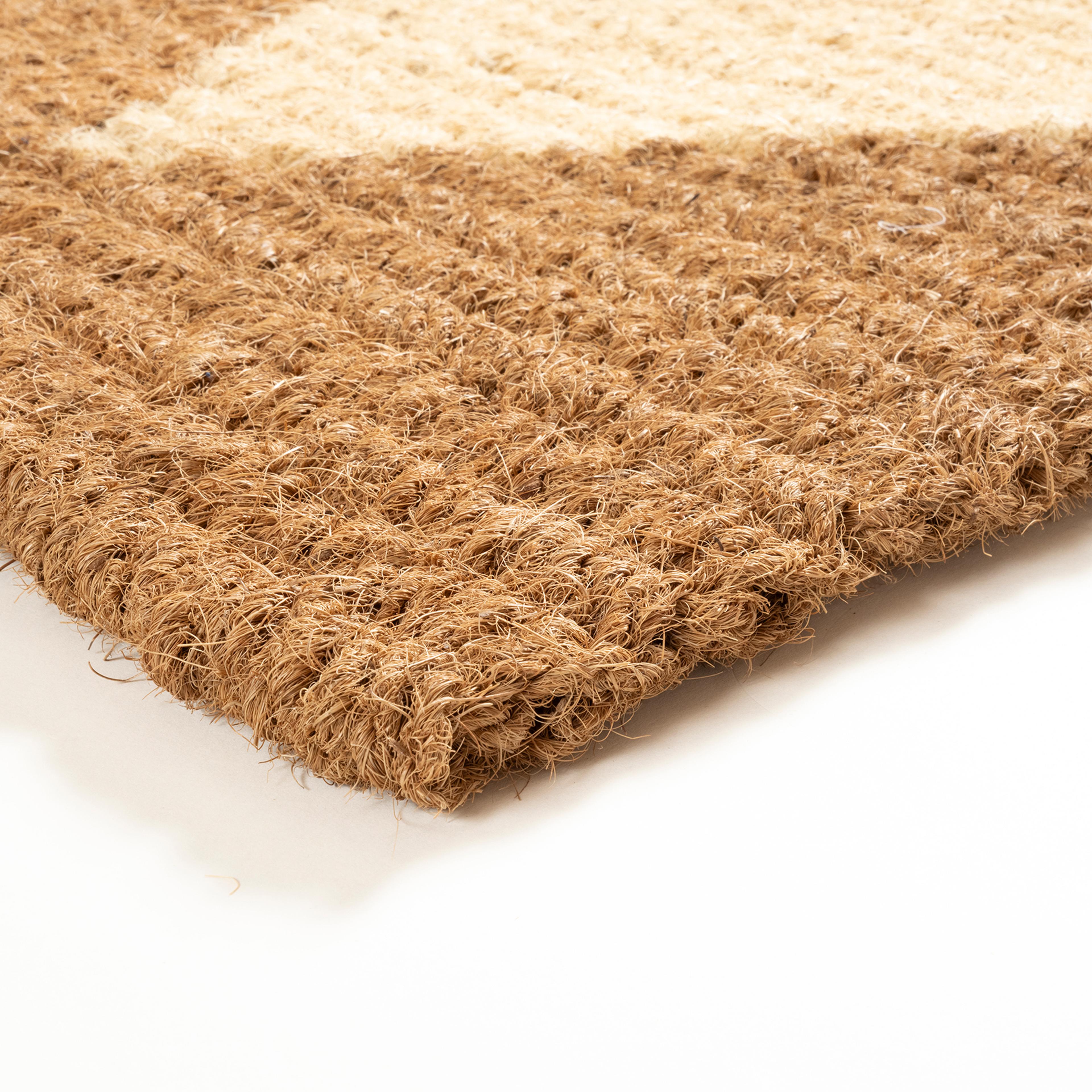 Kerala %100 Hindistan Cevizi Lifi Kapı Önü Paspası 45x75 Cm Bej