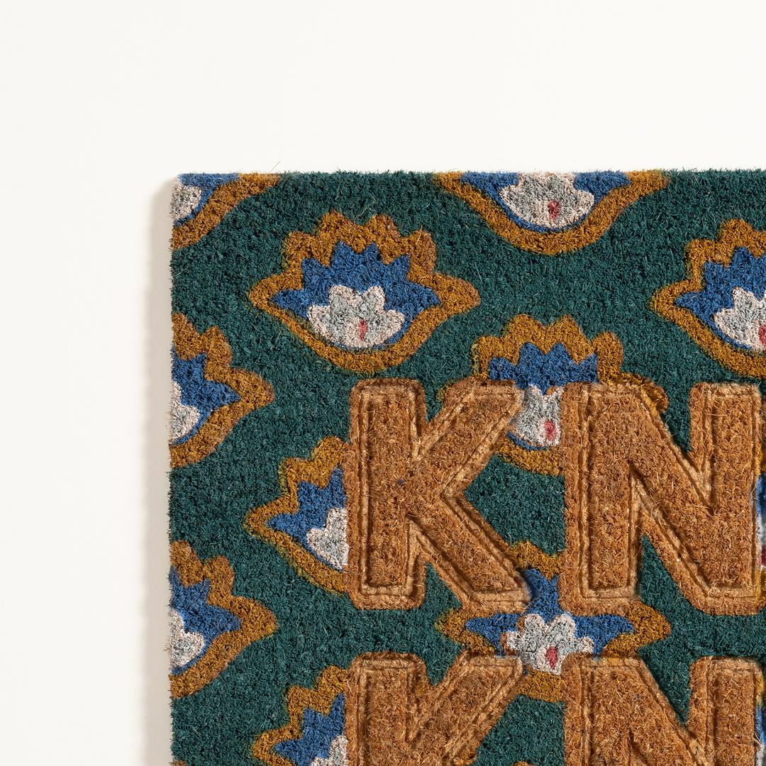 Kerala Hindistan Cevizi Lifi Kapı Önü Paspası 45x75 Cm Yeşil