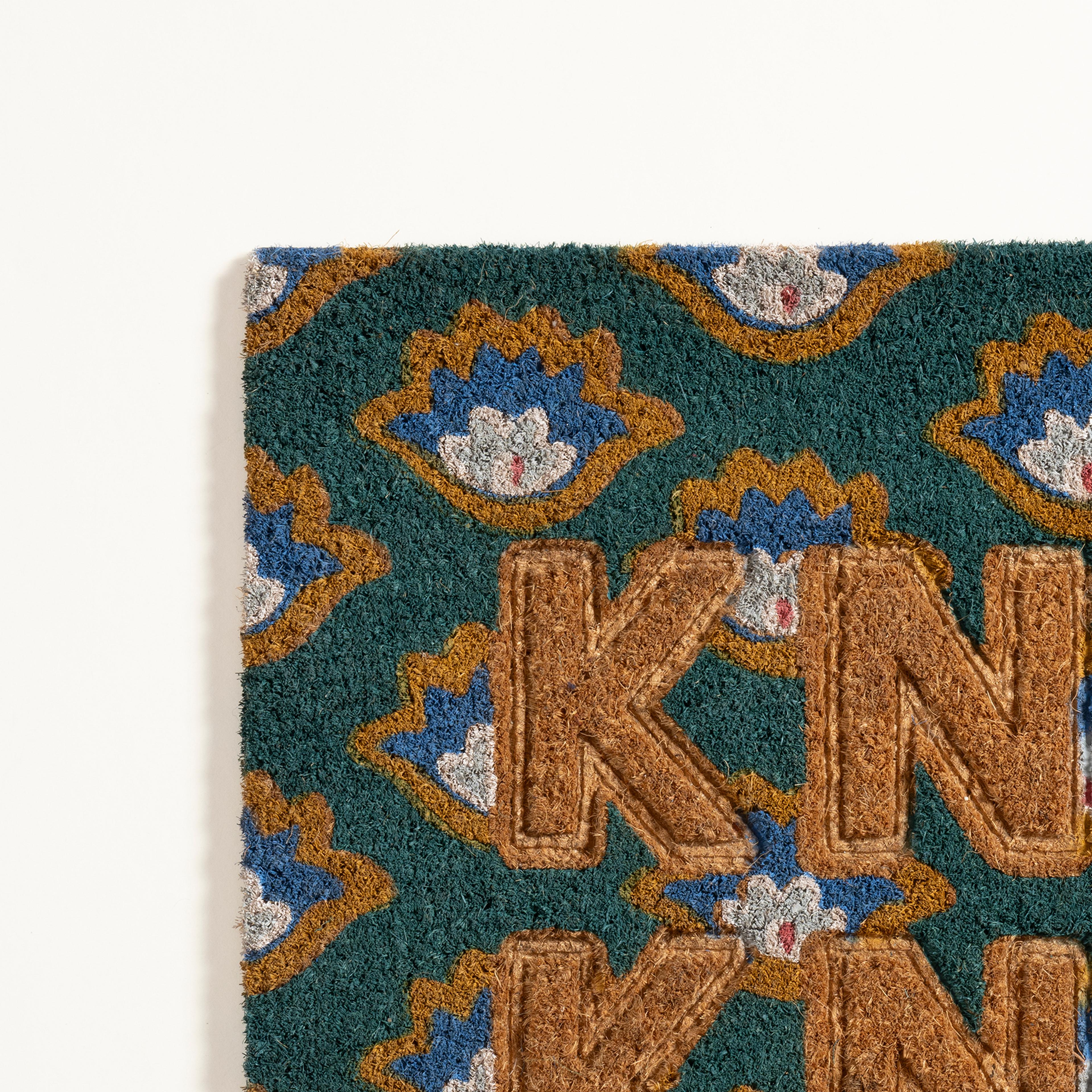 Kerala Hindistan Cevizi Lifi Kapı Önü Paspası 45x75 Cm Yeşil