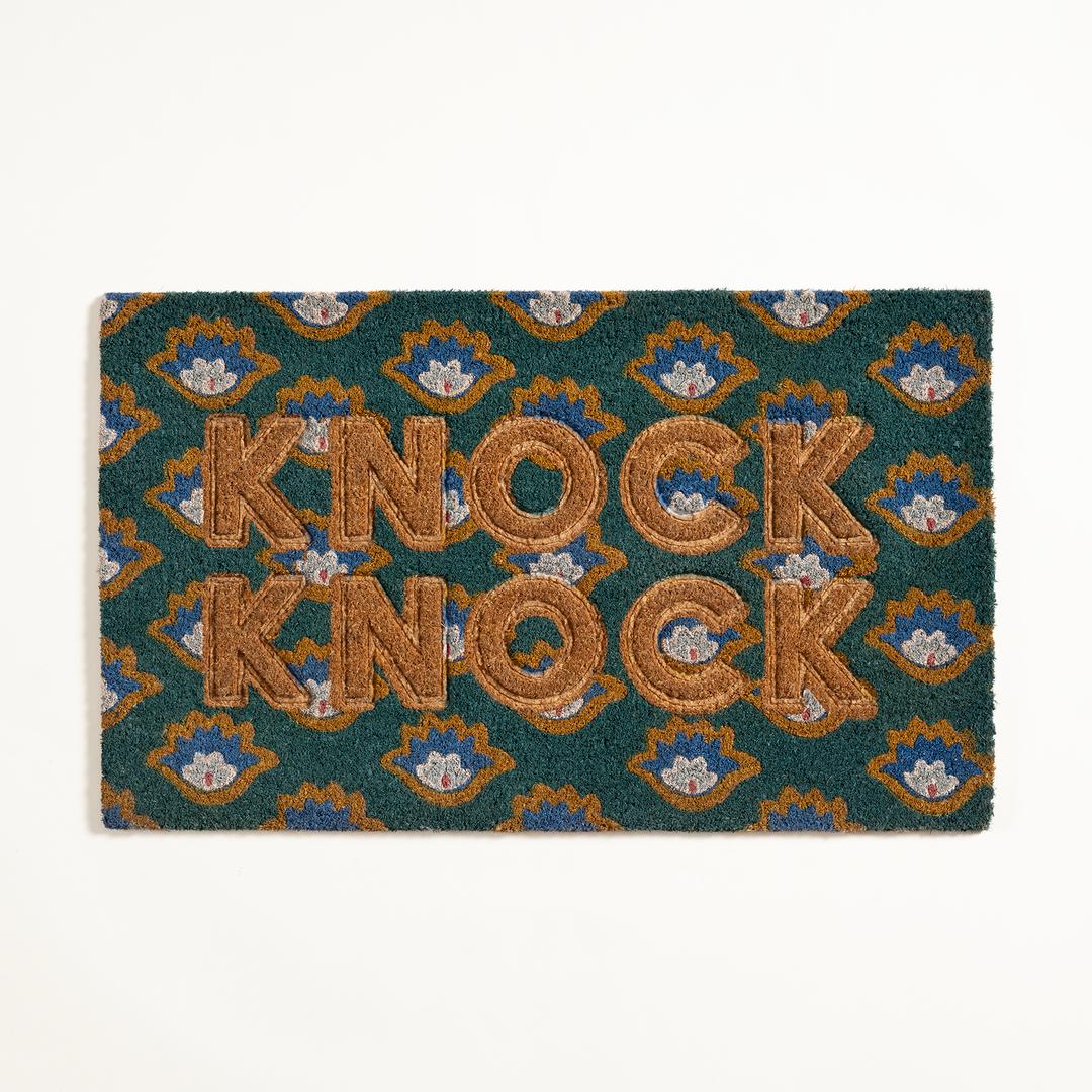 Kerala Hindistan Cevizi Lifi Kapı Önü Paspası 45x75 Cm Yeşil