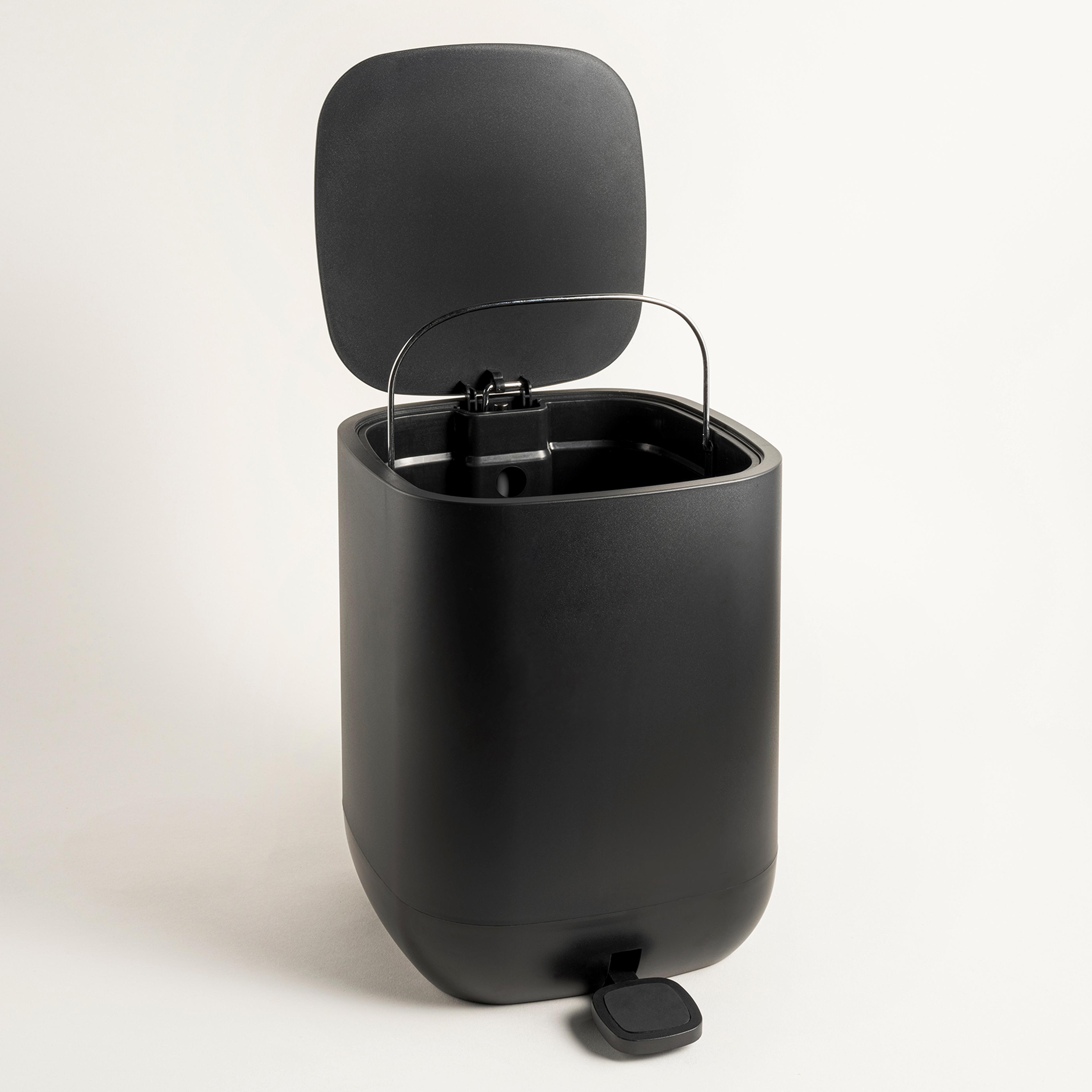 Wuyı Plastik Çöp Kovası 7 L Siyah