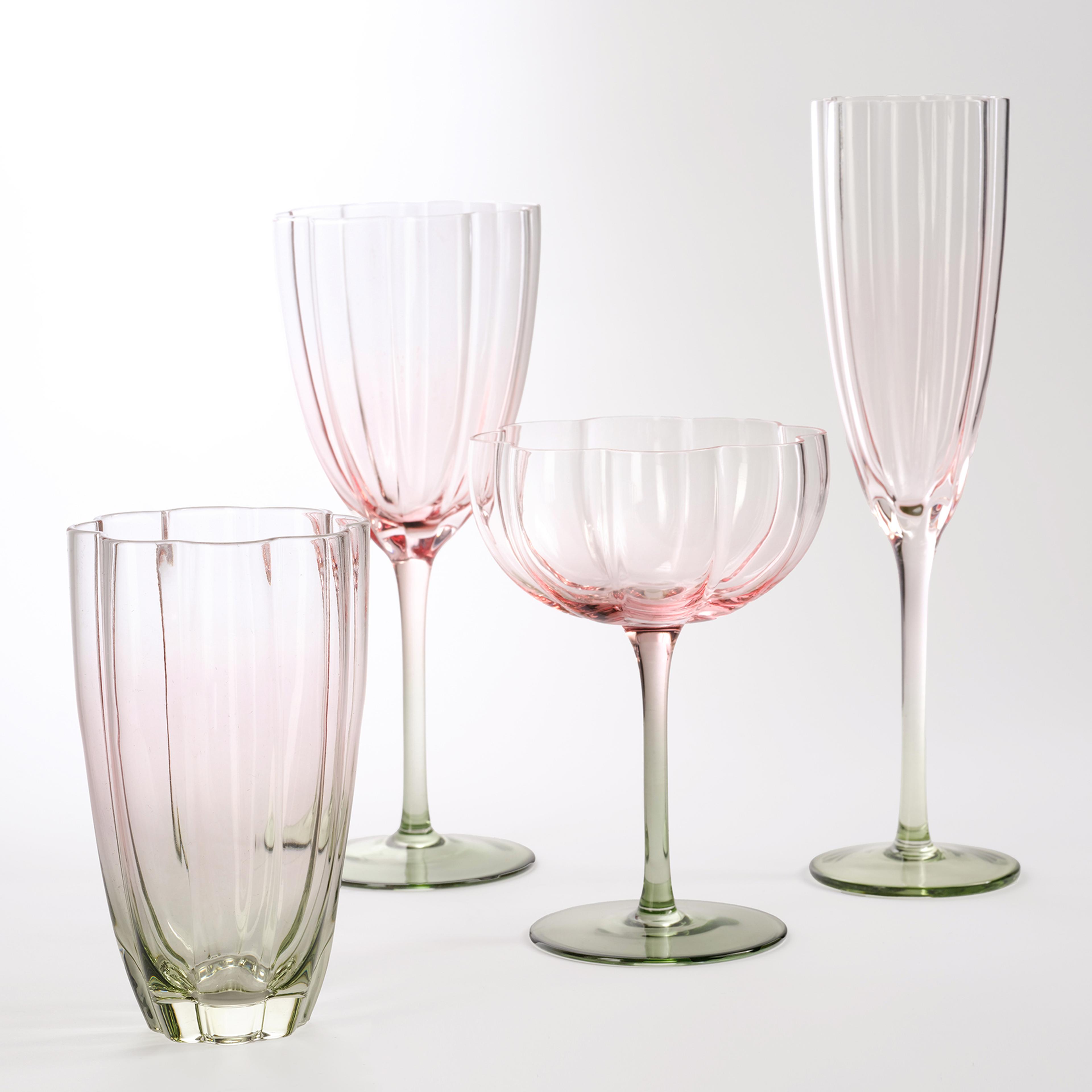 Loess Cam Kadeh 280 Ml Pembe