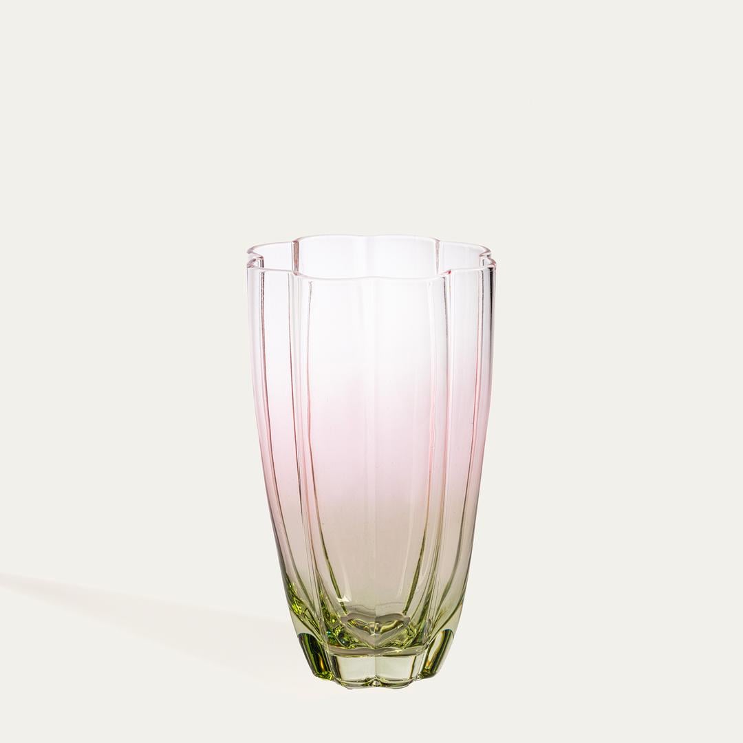 Loess Cam Meşrubat Bardağı 450 Ml Pembe