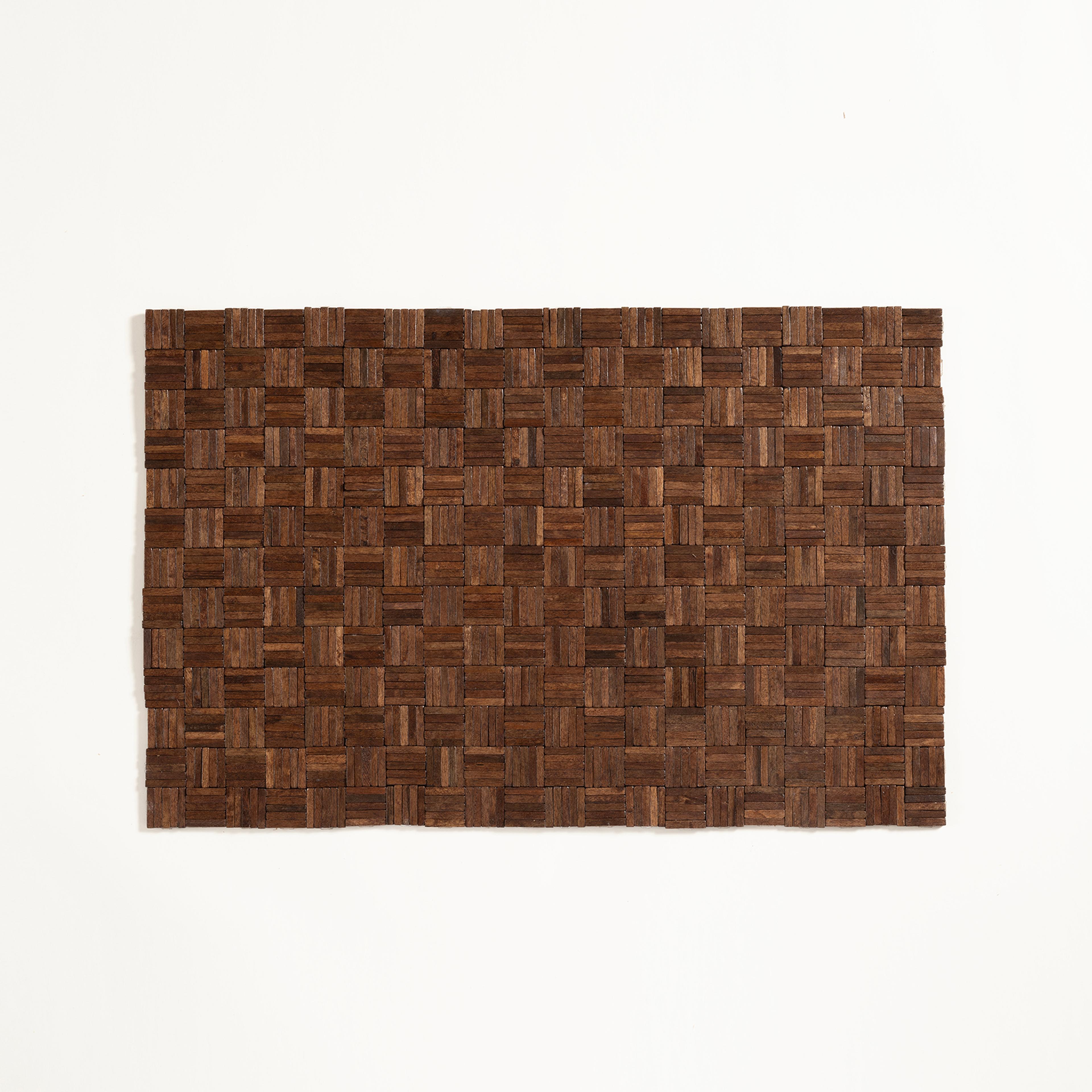 Toba Ahşap Ahşap Paspas 50x80 Cm Koyu Kahverengi