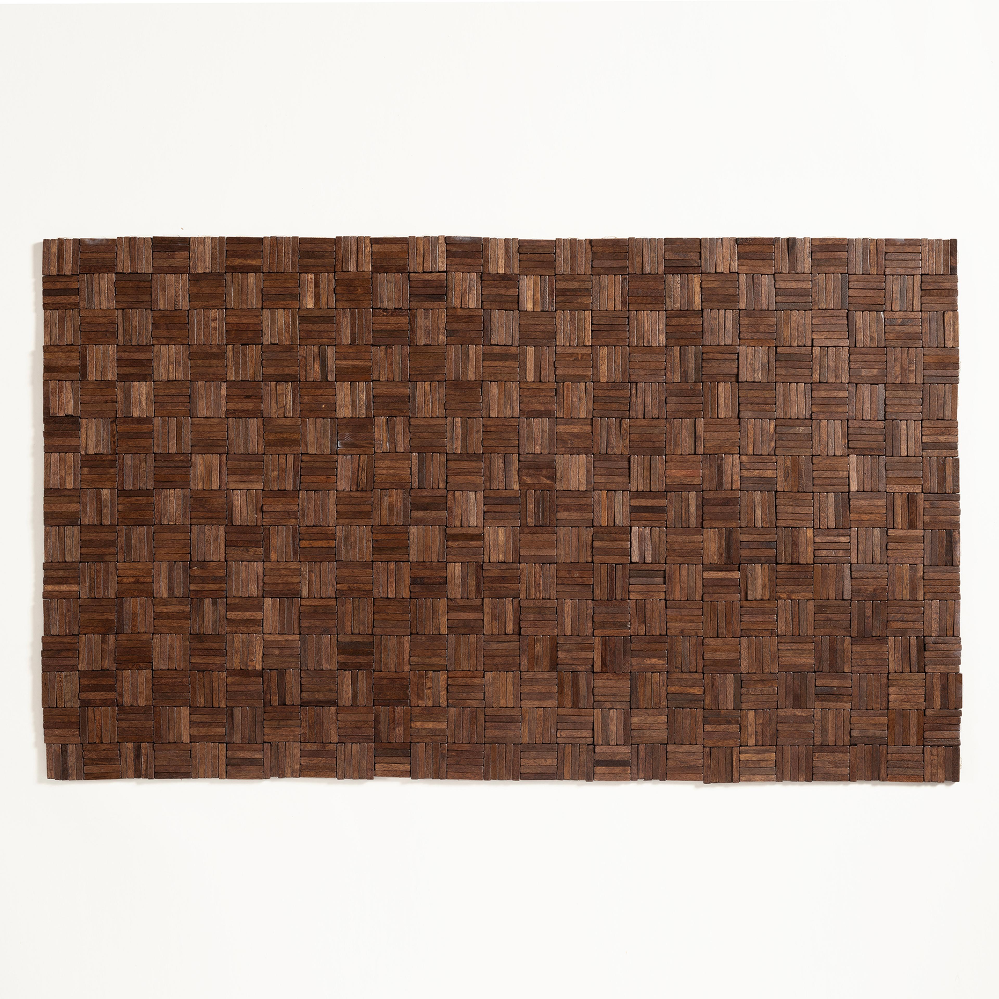 Toba Ahşap Ahşap Paspas 60x100 Cm Koyu Kahverengi