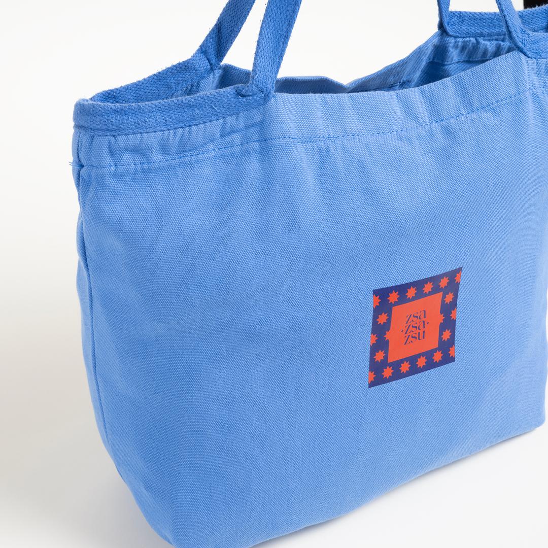 Solıd %100 Pamuk Çanta Standart Beden Mavi